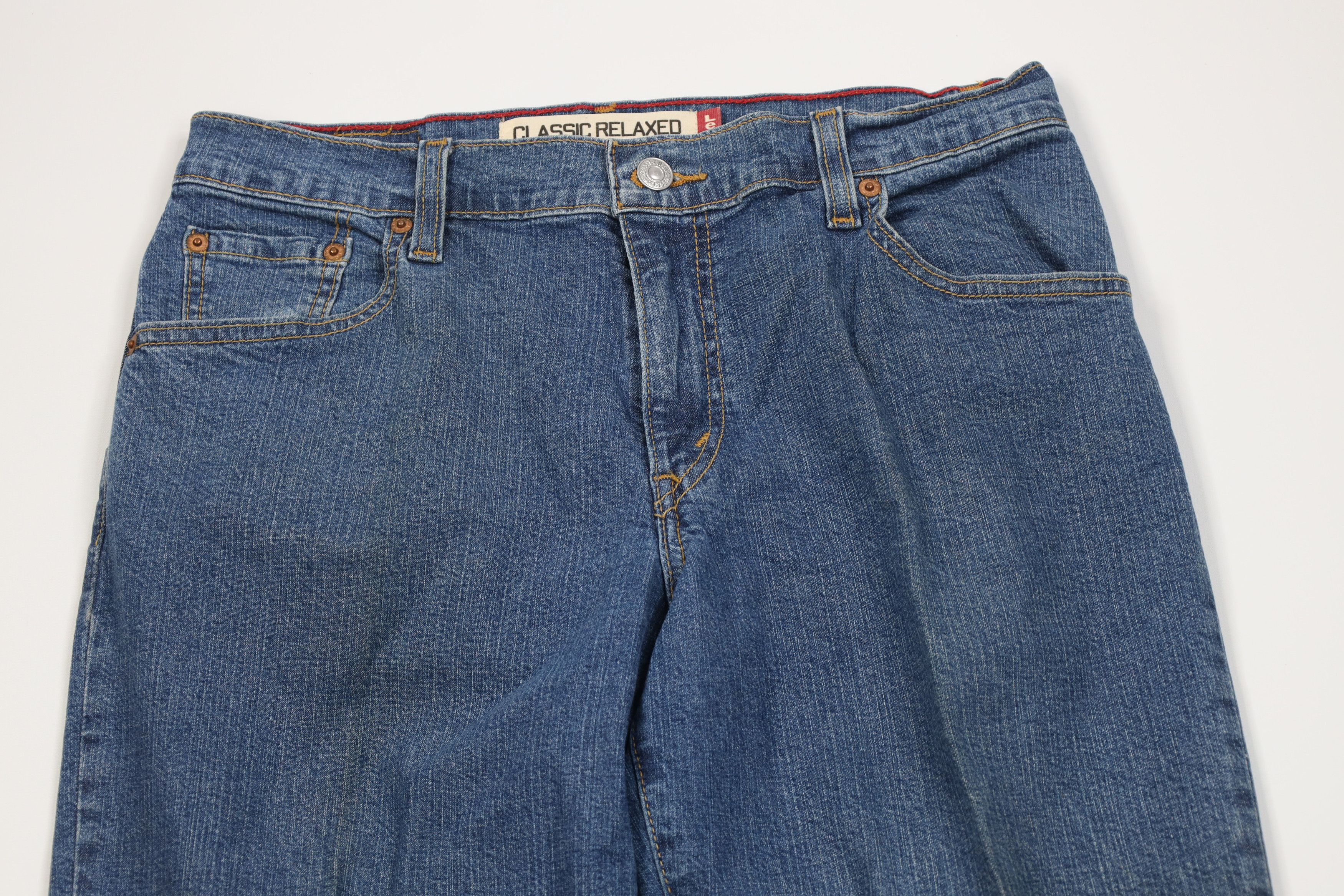 Levi's Vintage Y2K 2005 Levis 550 Flared Relaxed Boot Cut Jeans Size 32" / US 10 / IT 46 - 2 Thumbnail