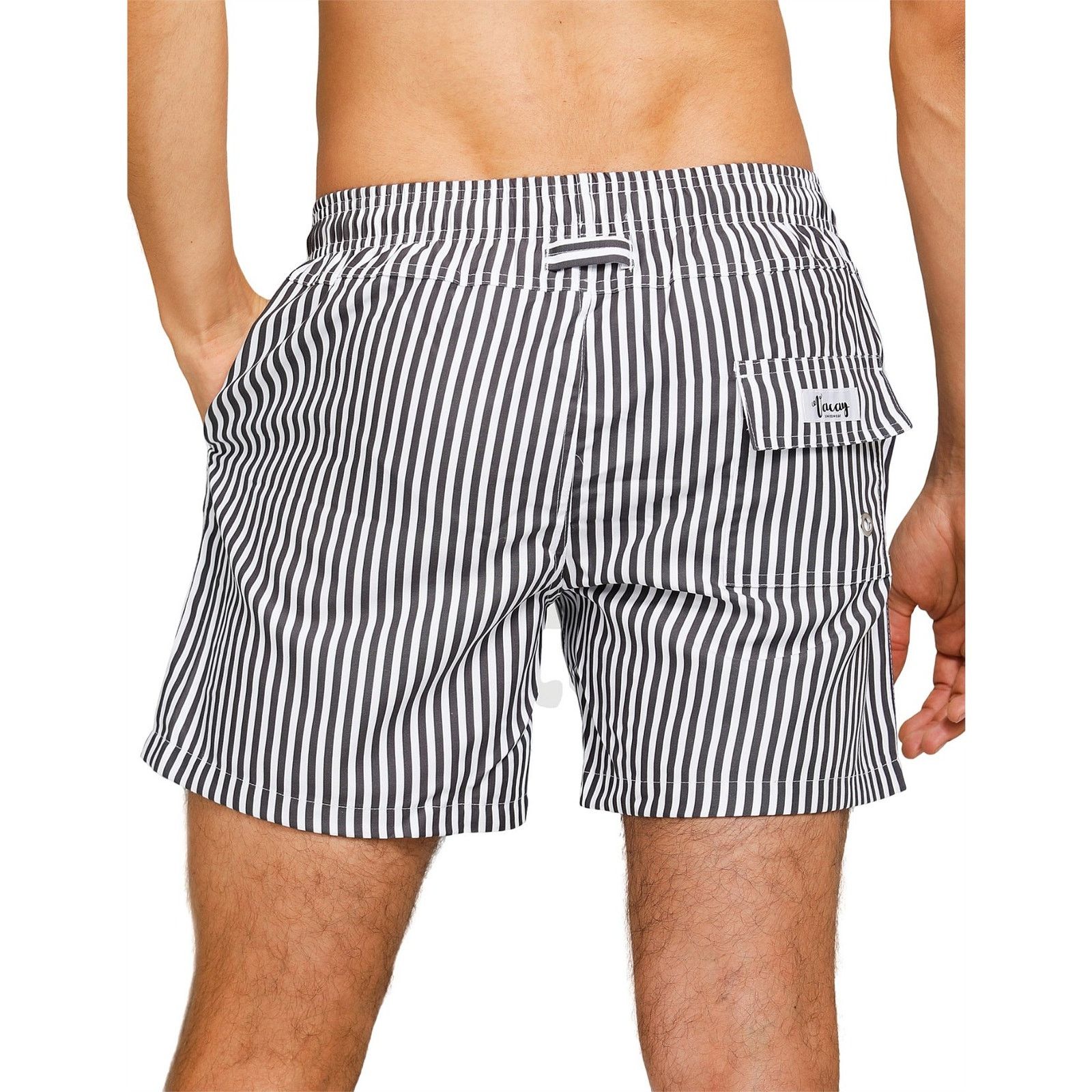 Other NWT Vacay Swimwear Hamptons Swim Short Black/White L (34) Size US 34 / EU 50 - 2 Thumbnail