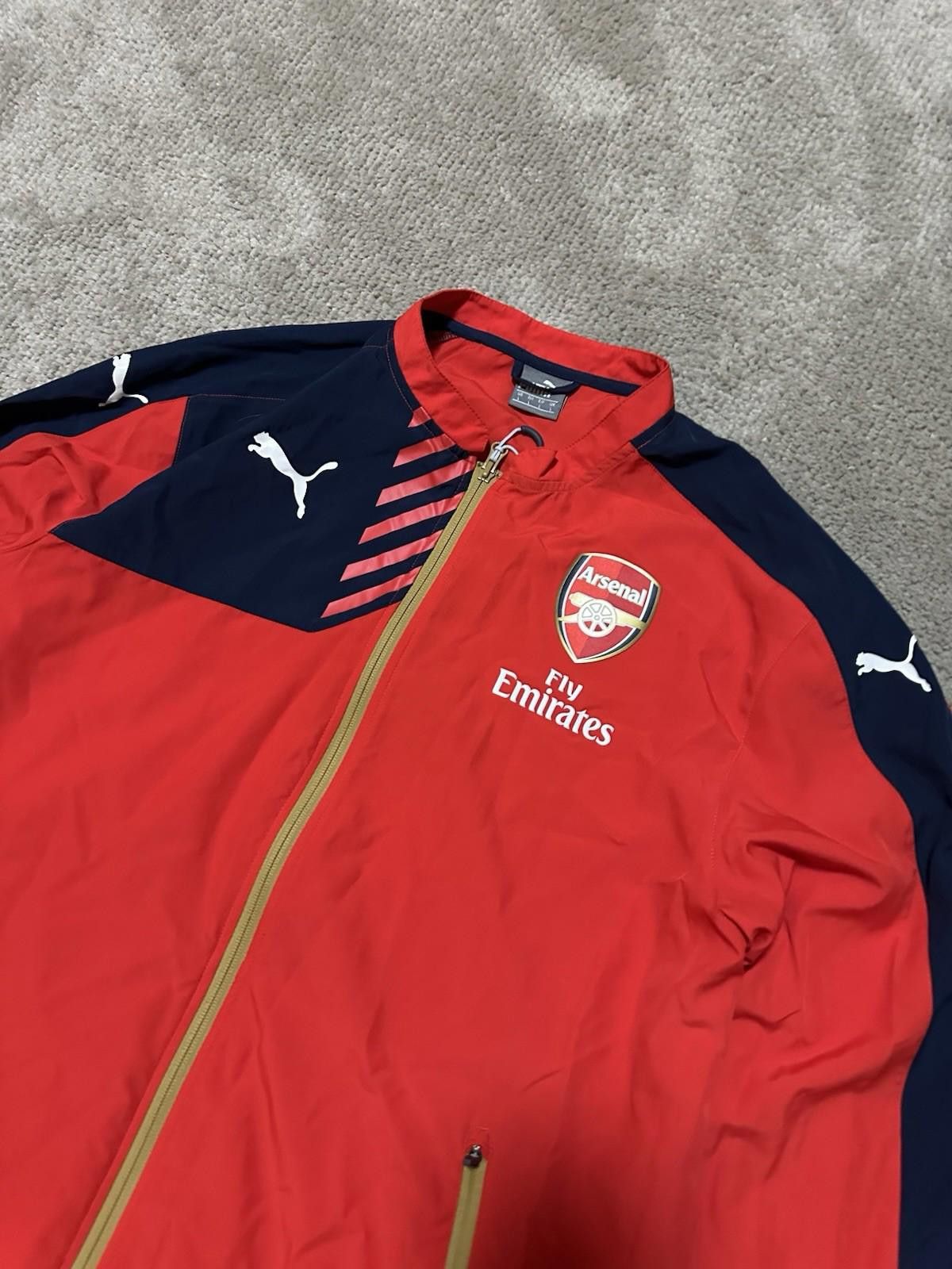 Puma Puma Arsenal 2015-16 Football Soccer Track Jacket Sz L Size US M / EU 48-50 / 2 - 4 Thumbnail