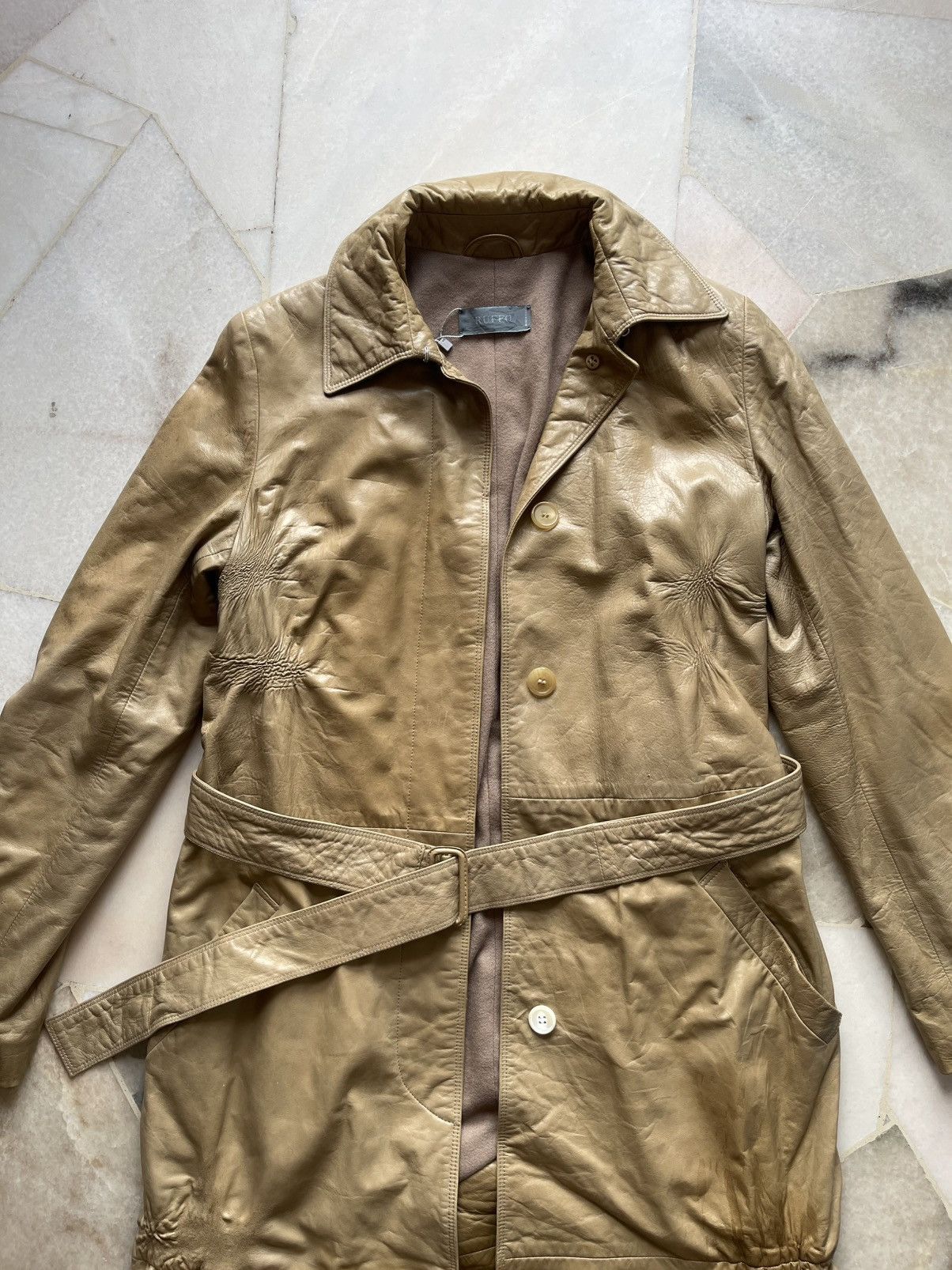 Raf Simons × Ruffo Research Ruffo Leather Jacket Size US S / EU 44-46 / 1 - 9 Thumbnail