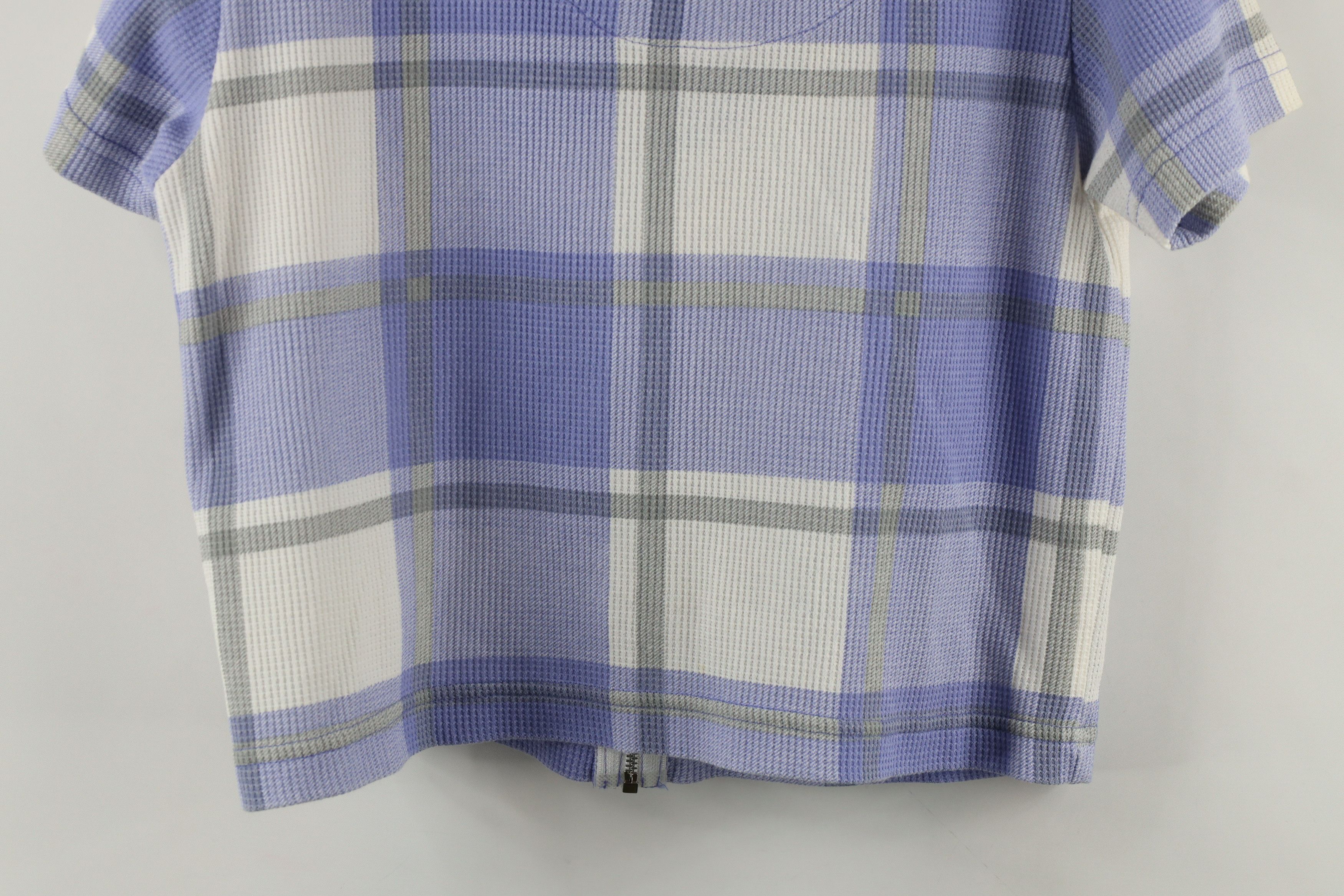 Vintage Vintage 90s Streetwear Thermal Knit Full Zip Polo Shirt Size M / US 6-8 / IT 42-44 - 8 Thumbnail