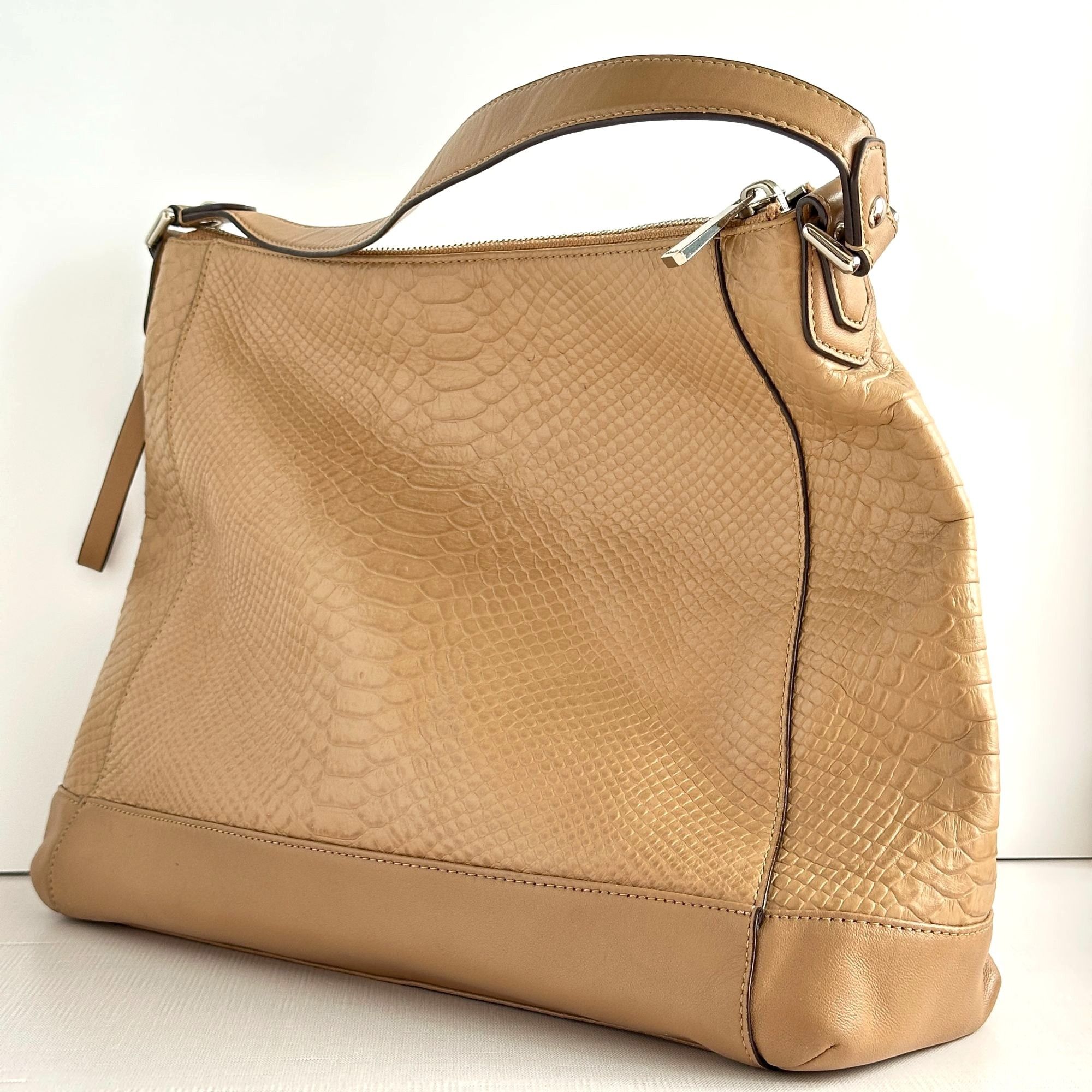 Coach Coach F31283 Charlie Python Leather Hobo Tote Shoulder Handb Size ONE SIZE - 8 Thumbnail