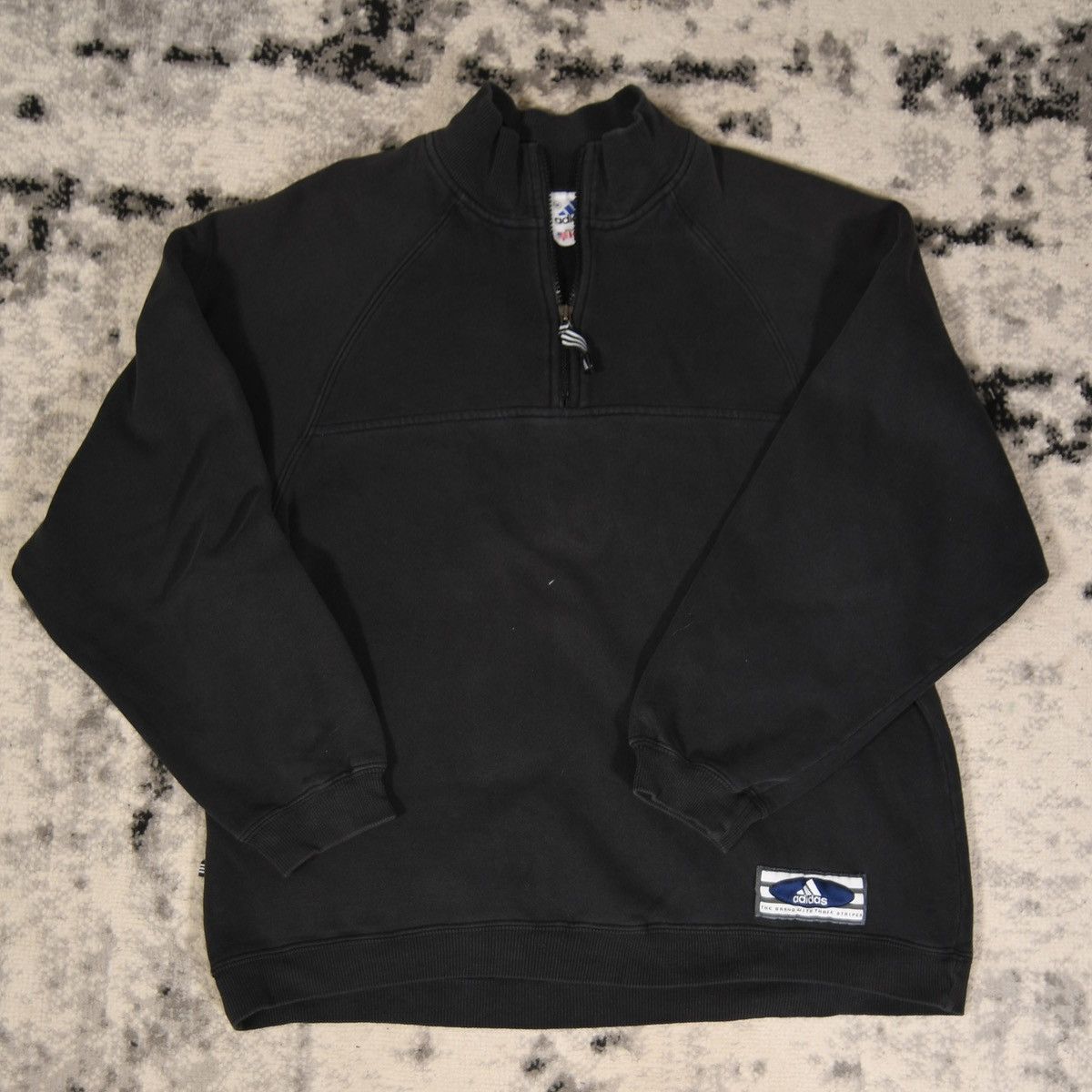 Adidas Vintage 90s Made in Canada Adidas 1/4 zip Sweatshirt Size US M / EU 48-50 / 2 - 1 Thumbnail