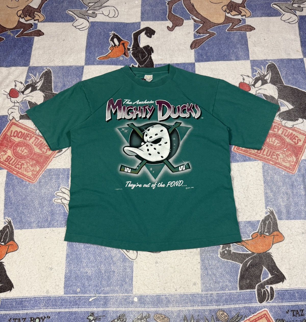NHL Vintage mighty ducks tee Size US XL / EU 56 / 4 - 1 Thumbnail