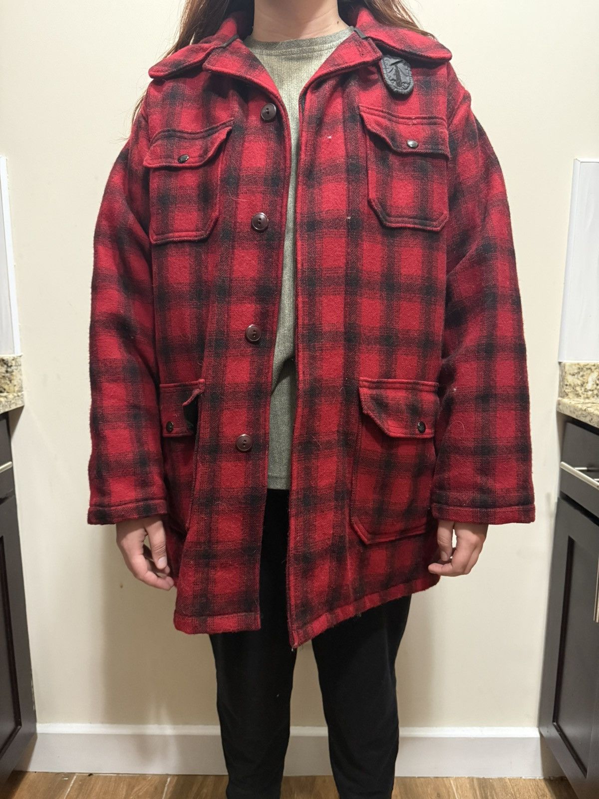 Woolrich Woolen Mills Vintage Woolrich Wool Flannel Coat Size US XL / EU 56 / 4 - 1 Thumbnail