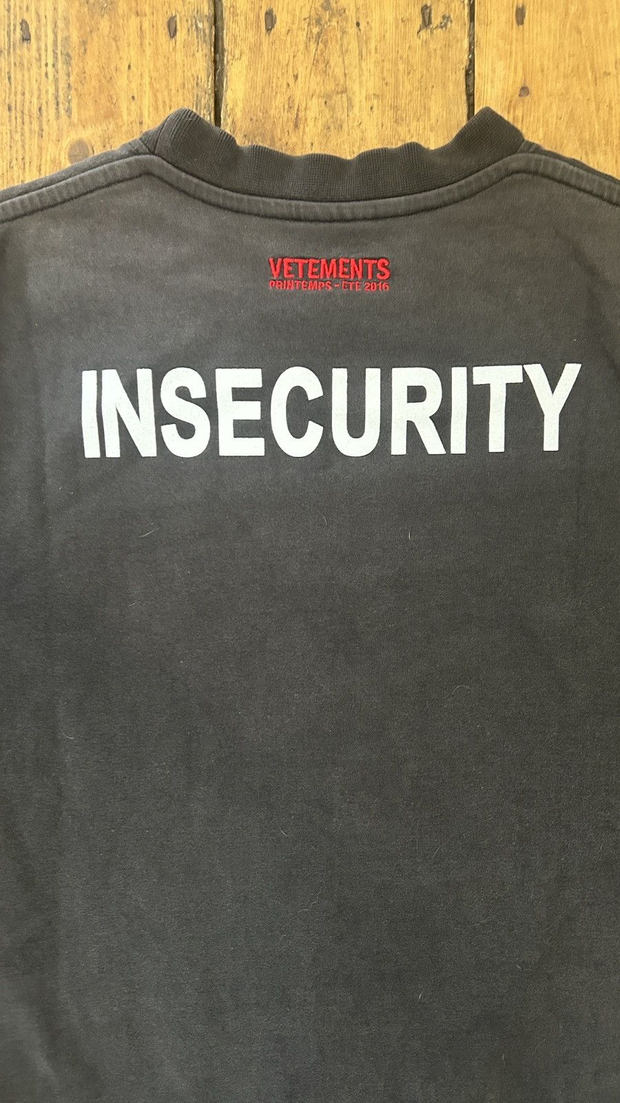 Vetements Vetements 2016 Insecurity T-shirt Size US M / EU 48-50 / 2 - 6 Thumbnail