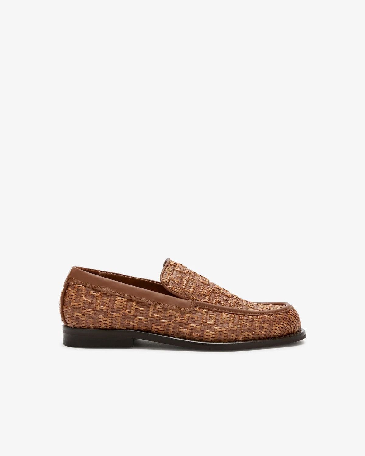GCDS !DS! SS24 GCDS Monogram Rafia Brown Loafers Size US 11 / EU 44 - 1 Thumbnail
