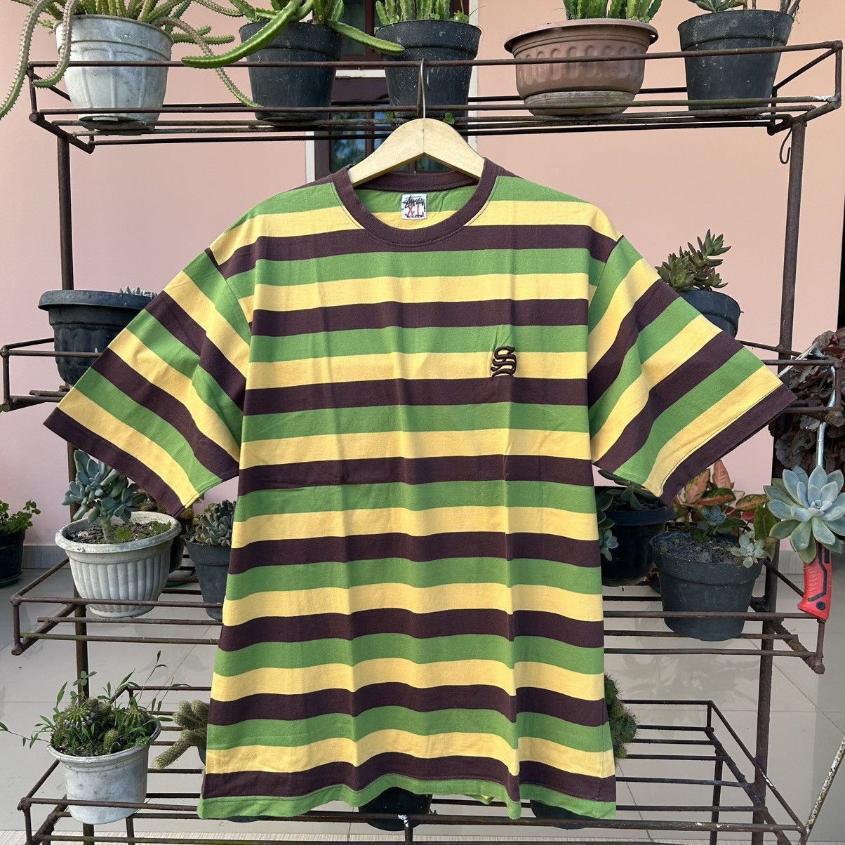 Stussy Vintage Tshirt Stussy Stripe Art Reggae Size US XL / EU 56 / 4 - 1 Thumbnail