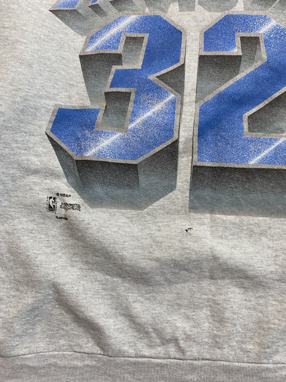 Vintage Nba sweatshirt trashed vintage distressed retro grey baggy Size US XL / EU 56 / 4 - 5 Thumbnail