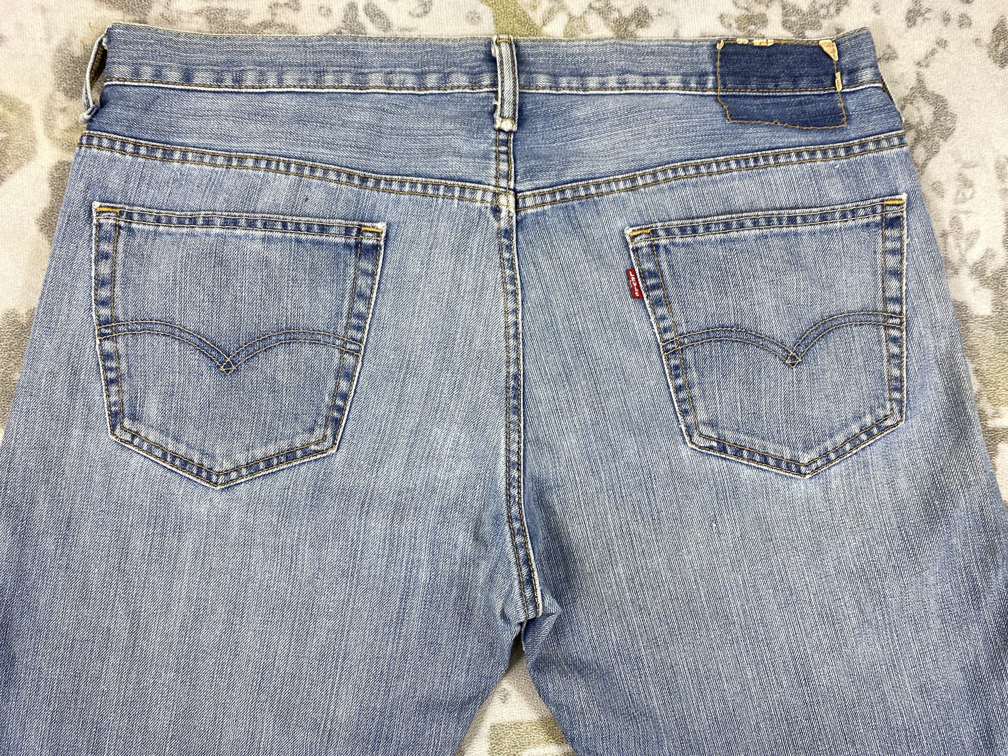 Levi's Blue Wash Vintage Levi's 569 Jeans 37x35.5 Denim -SJ106 Size US 37 - 4 Thumbnail