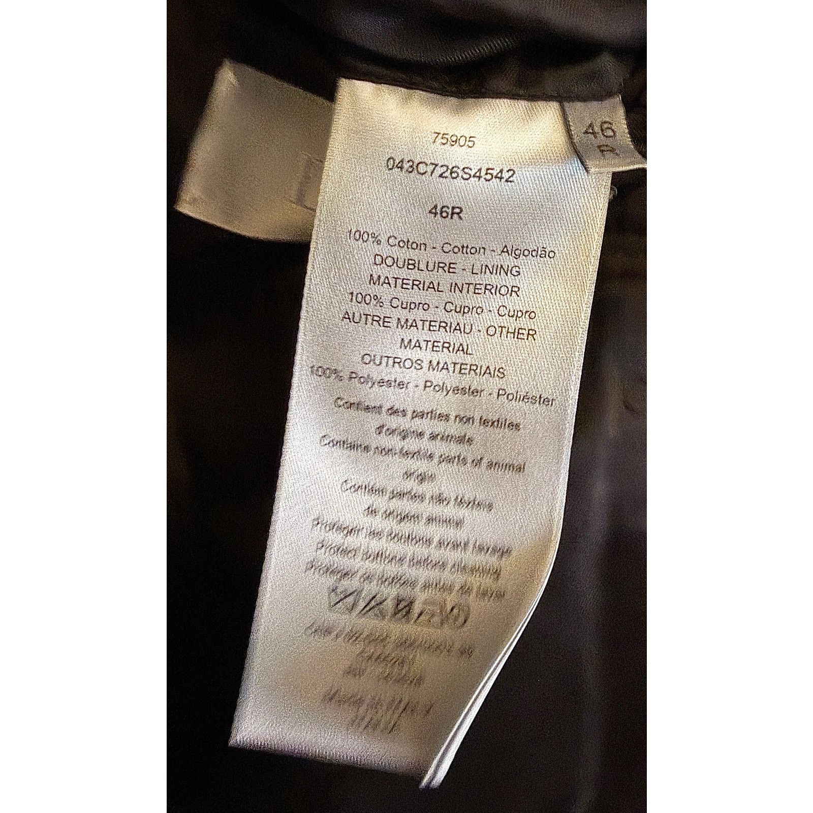 Dior Dior Men's Black Velvet 2020 2P Tuxedo Size 36R - 7 Thumbnail