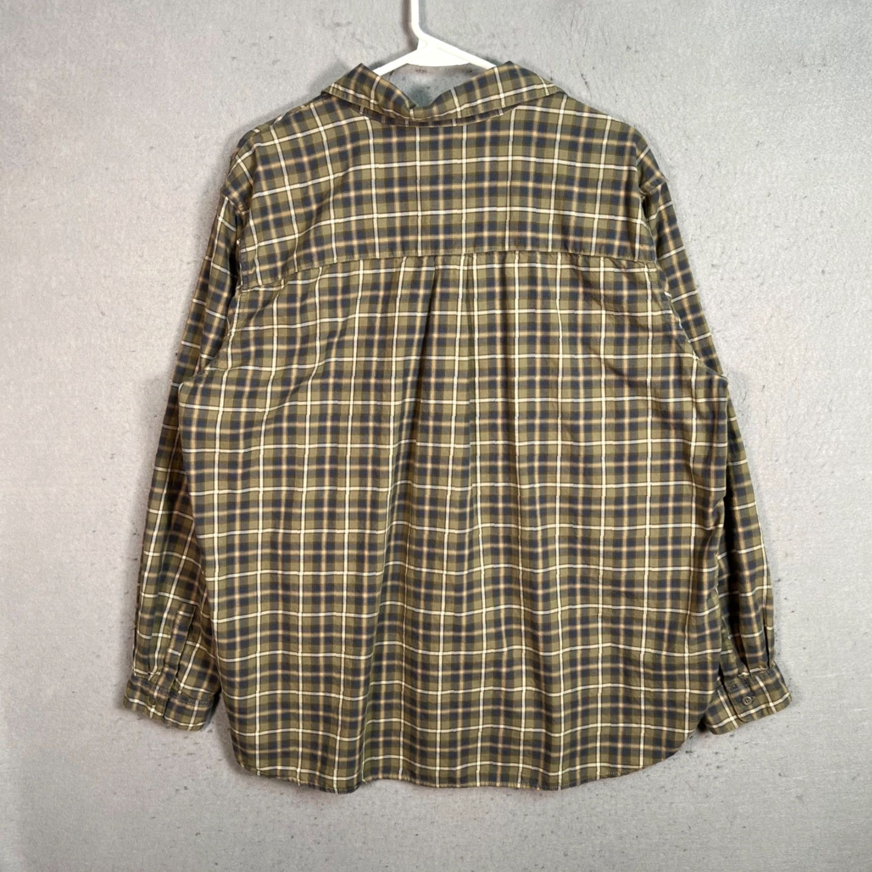 Uniqlo Uniqlo Womens XL Brown Plaid Button-Up Shirt Long Sleeve Size XL / US 12-14 / IT 48-50 - 2 Thumbnail