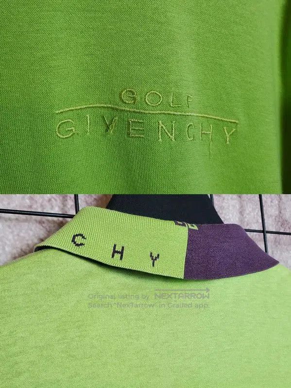 Givenchy Givenchy Green Embroidered Long Sleeve T-Shirt . Size L / US 10 / IT 46 - 4 Thumbnail