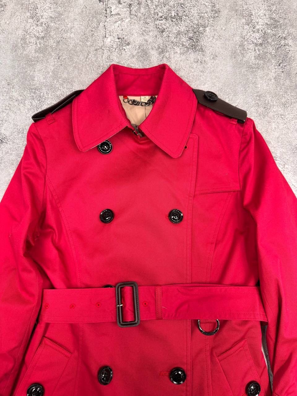 Burberry Burberry Women's Short Trench Coat Red Size S Size S / US 4 / IT 40 - 2 Thumbnail