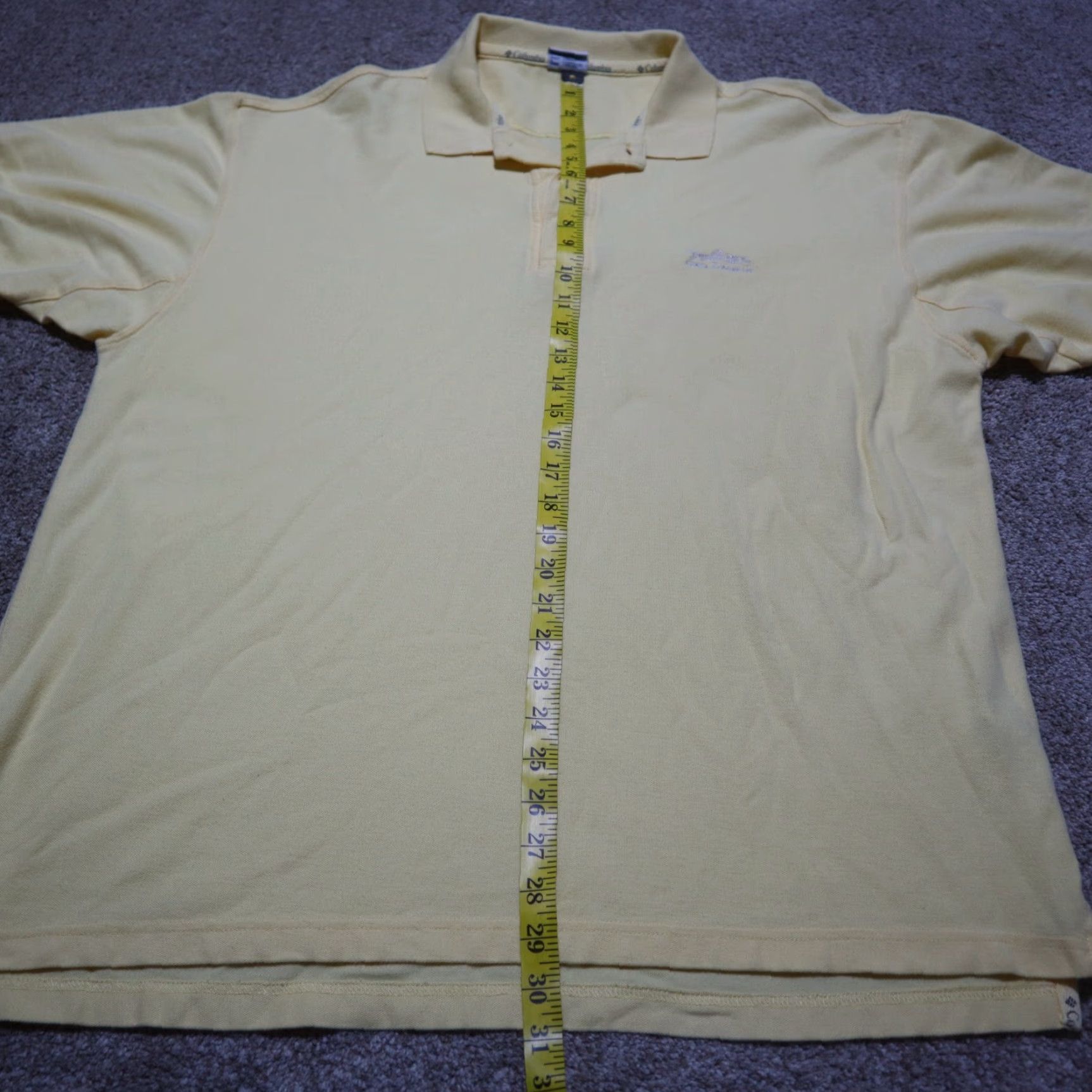 Vintage Columbia Polo Shirt Men L Yellow Embroidered Fish Logo Fishing Rugby Shirt 30" 23" Chest Casual Sportswear Mens Size US L / EU 52-54 / 3 - 5 Thumbnail
