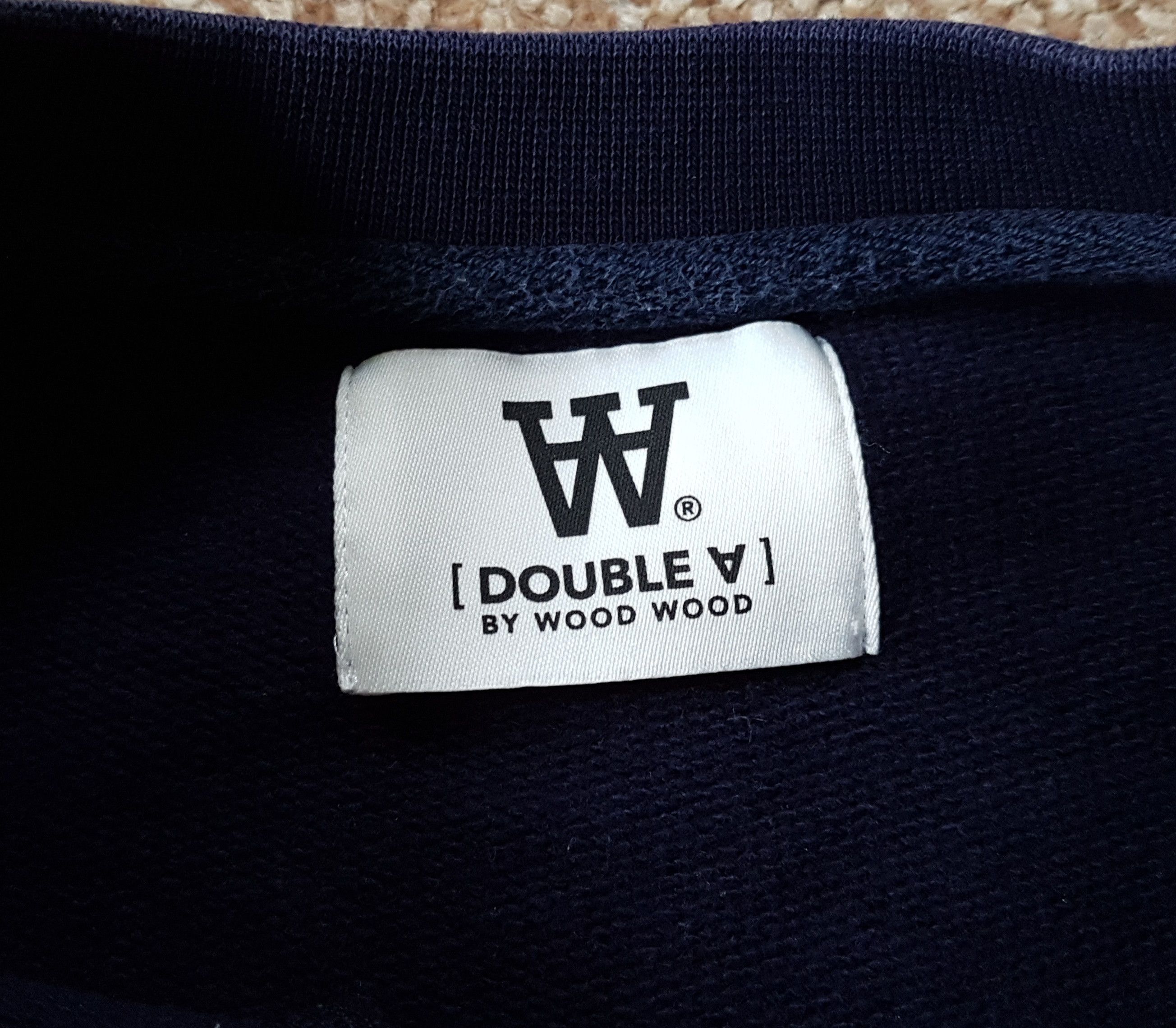 Wood Wood Wood Wood Double A Tye Sweatshirt Pullover Crewneck Navy Size US S / EU 44-46 / 1 - 6 Thumbnail