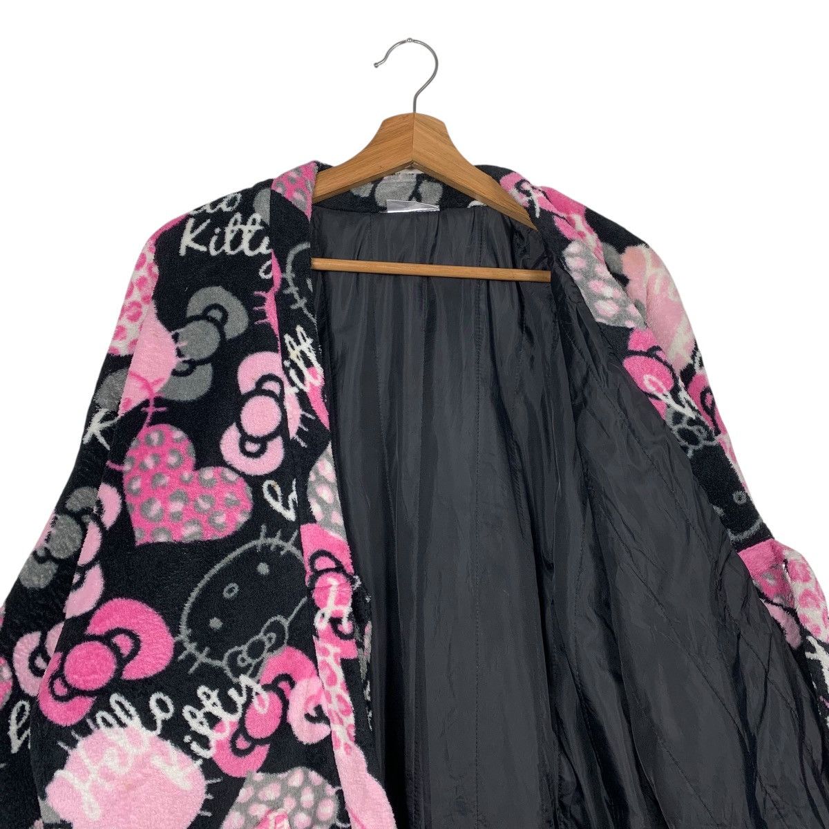 Japanese Brand Hello Kitty Fleece Fullprint Kimono Size L / US 10 / IT 46 - 10 Thumbnail