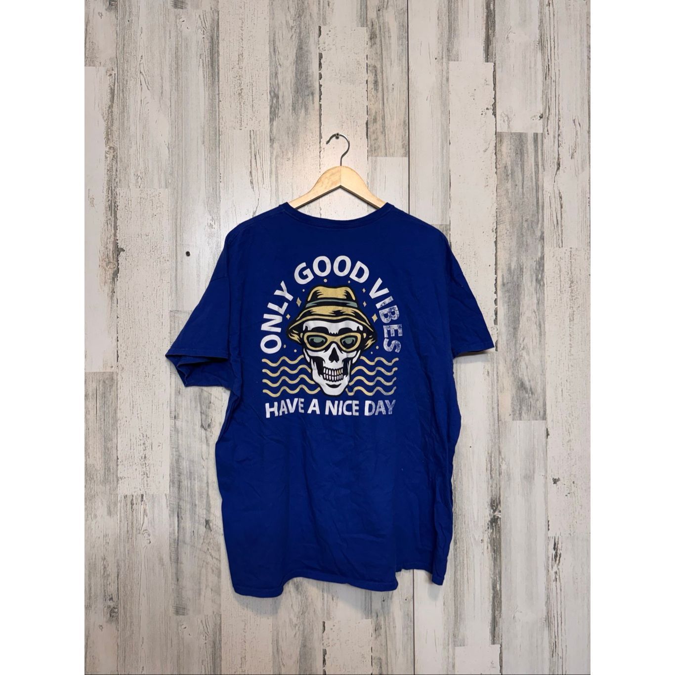 Fruit Of The Loom Fruit of the Loom Platinum “Only Good Vibes Have a Nice Day” Size US XXL / EU 58 / 5 - 4 Thumbnail