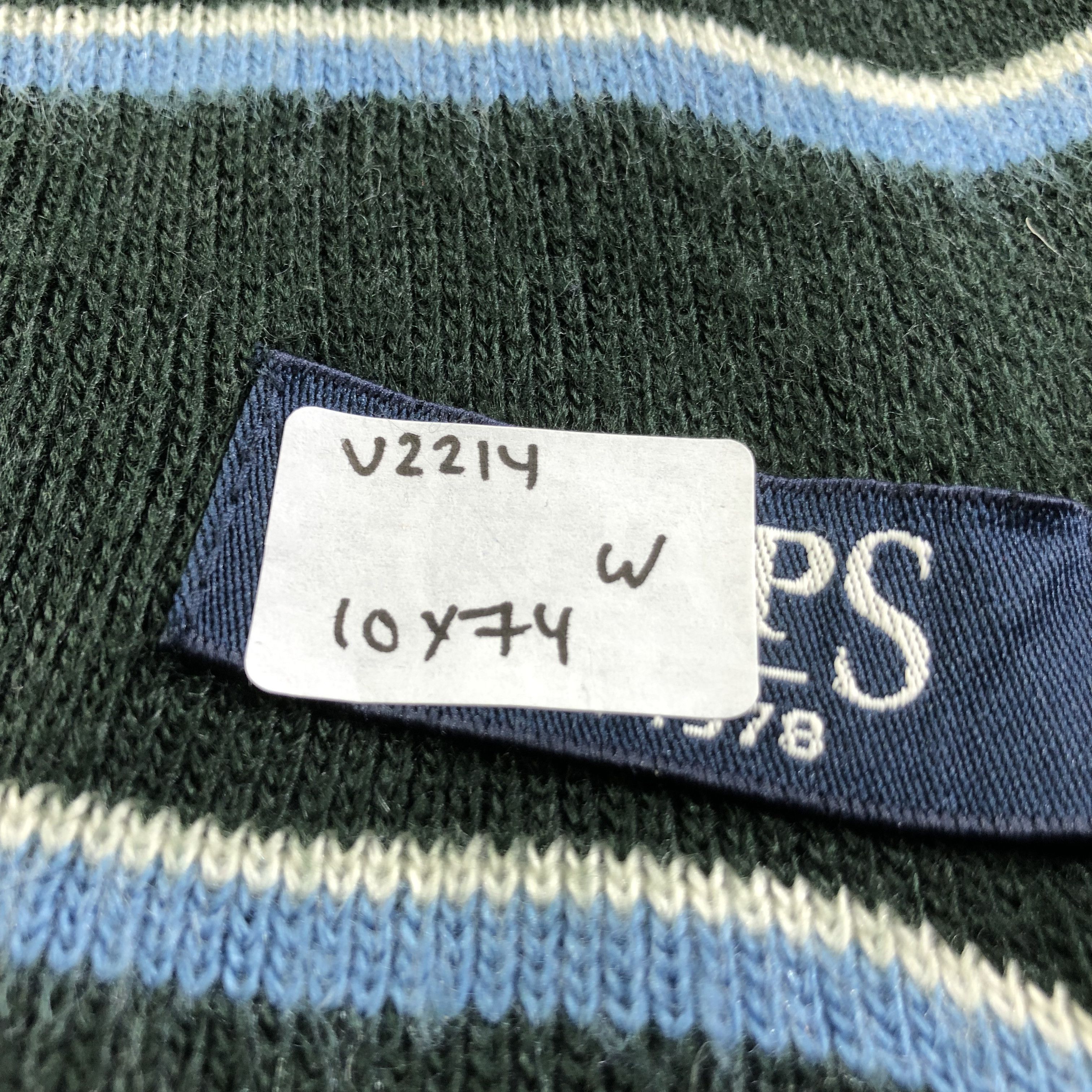 Chaps Chaps Striped Wool Scarf Muffler Neckwear V2214 Size ONE SIZE - 5 Thumbnail