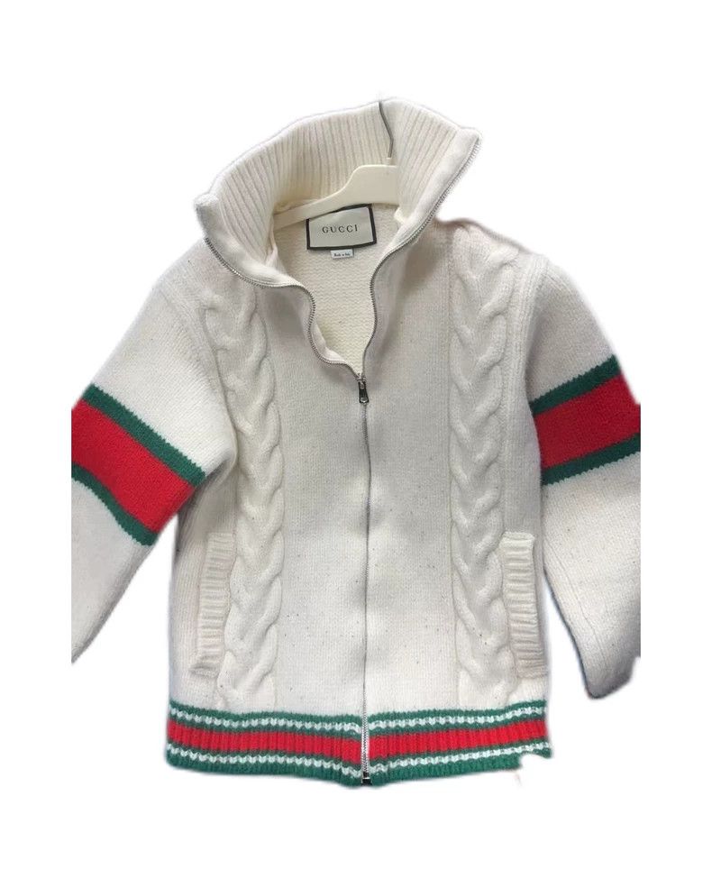 Gucci Gucci Winter beige knitted zipper jacket 2502-Nextarrow Size US XS / EU 42 / 0 - 1 Thumbnail