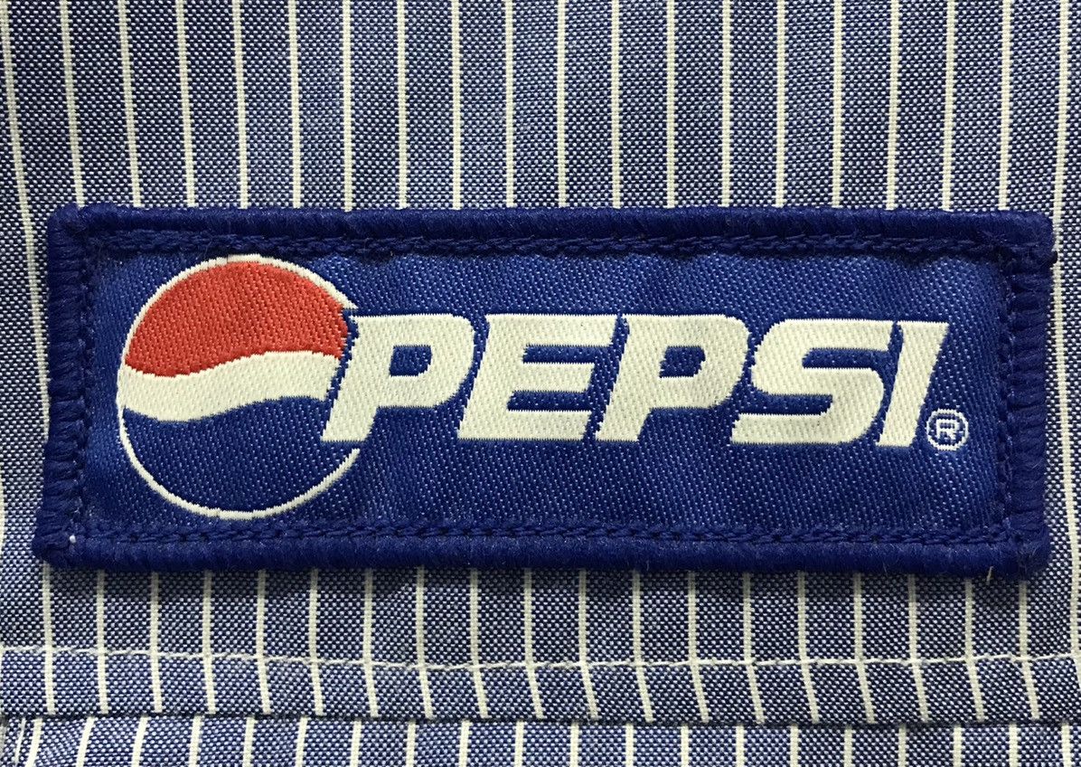 Pepsi × Vintage Vintage Pepsi Short Sleeve Shirt Button Up Size US XL / EU 56 / 4 - 7 Thumbnail