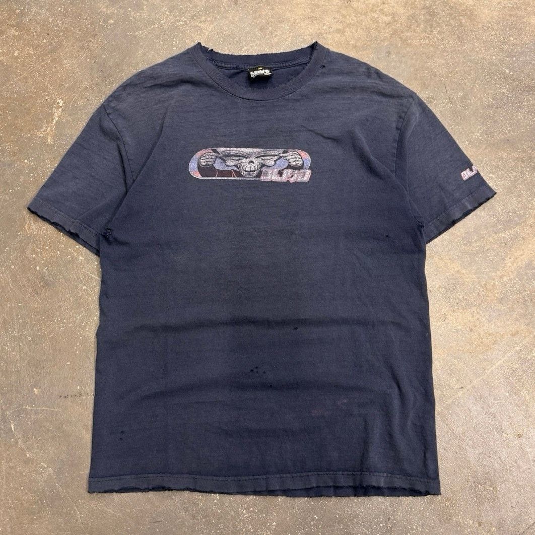 90’s Blind Distressed Skater Tee Sz L Alien Tee Rare Faded