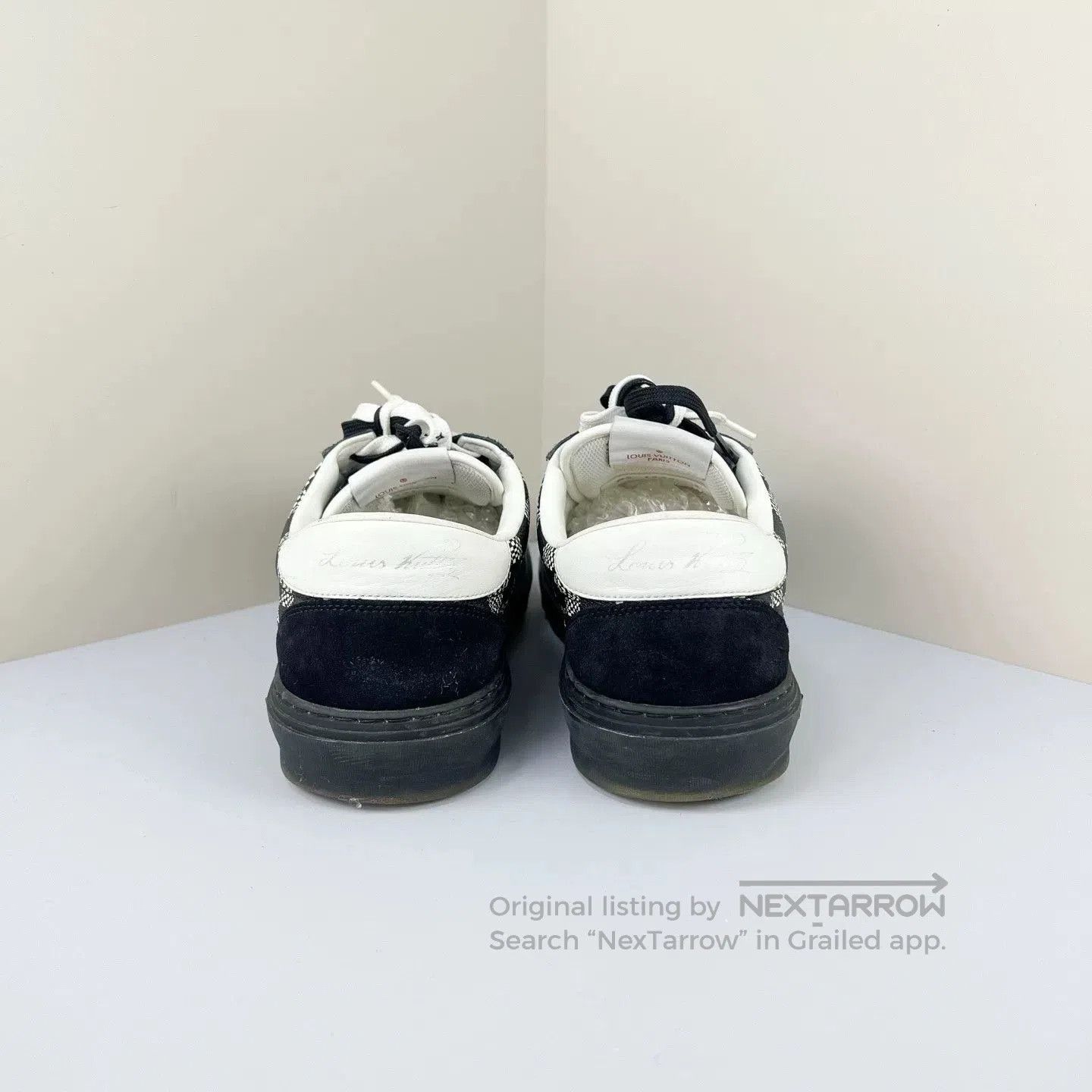 Louis Vuitton louis vuitton ollie black checkerboard sneakers. Size US 7 / EU 40 - 3 Thumbnail