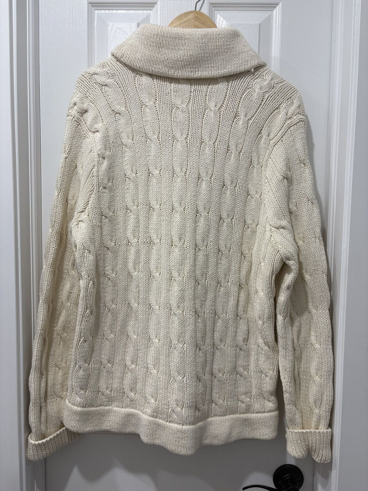Polo Ralph Lauren Vintage Polo Ralph Lauren Knit Cardigan Patch Custom ReWork Size US XL / EU 56 / 4 - 2 Thumbnail