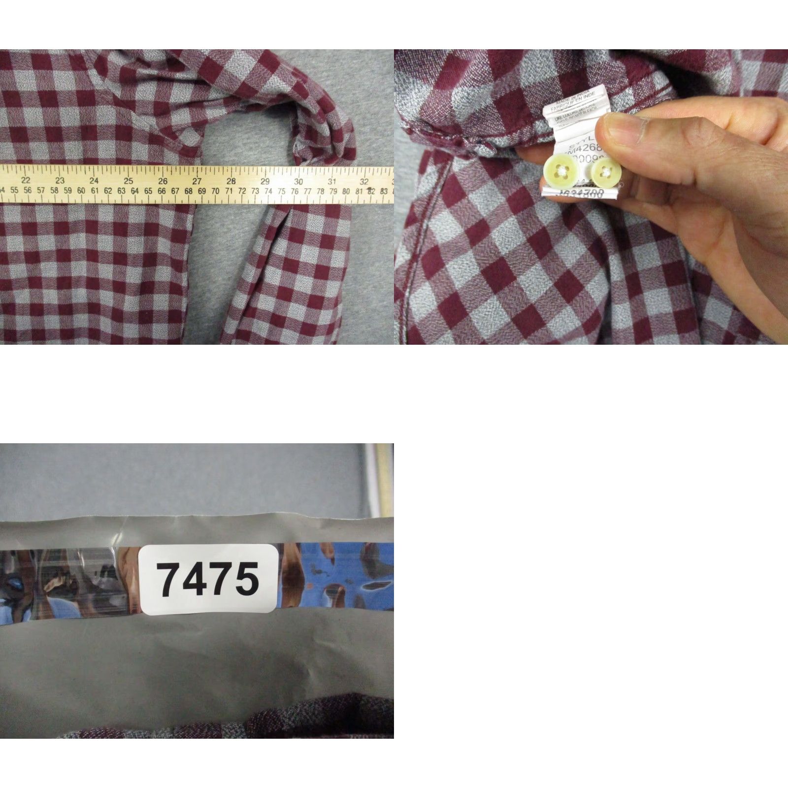 Lucky Brand Lucky Brand Shirt Mens 2XL Saturday Stretch Red Plaid Cotton Blend Long Sleeve Shirt Size US XXL / EU 58 / 5 - 8 Thumbnail