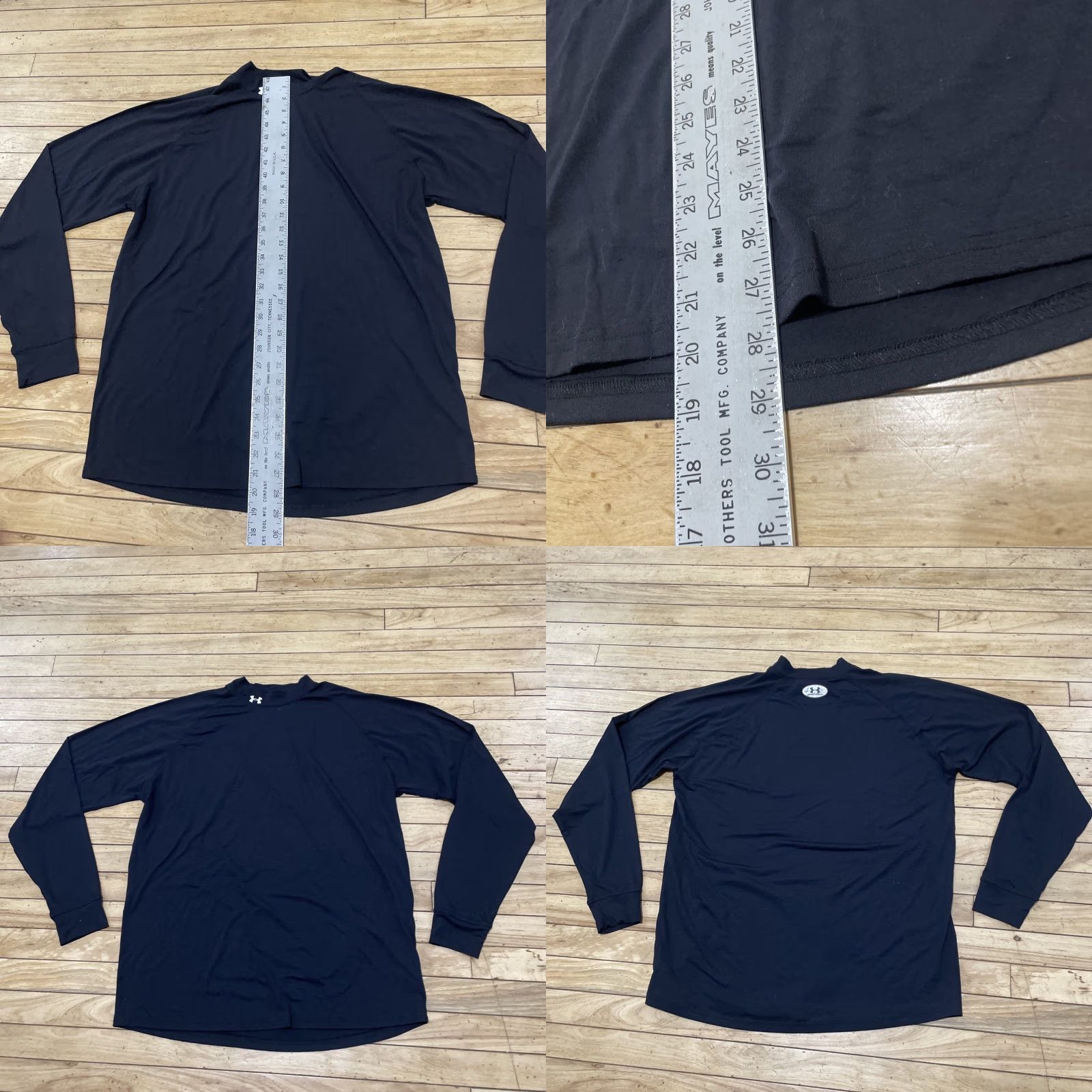 Under Armour VINTAGE Under Armour Thermal Shirt Men L Mock Neck Embroidered Logo Black Shirt Size US L / EU 52-54 / 3 - 8 Thumbnail