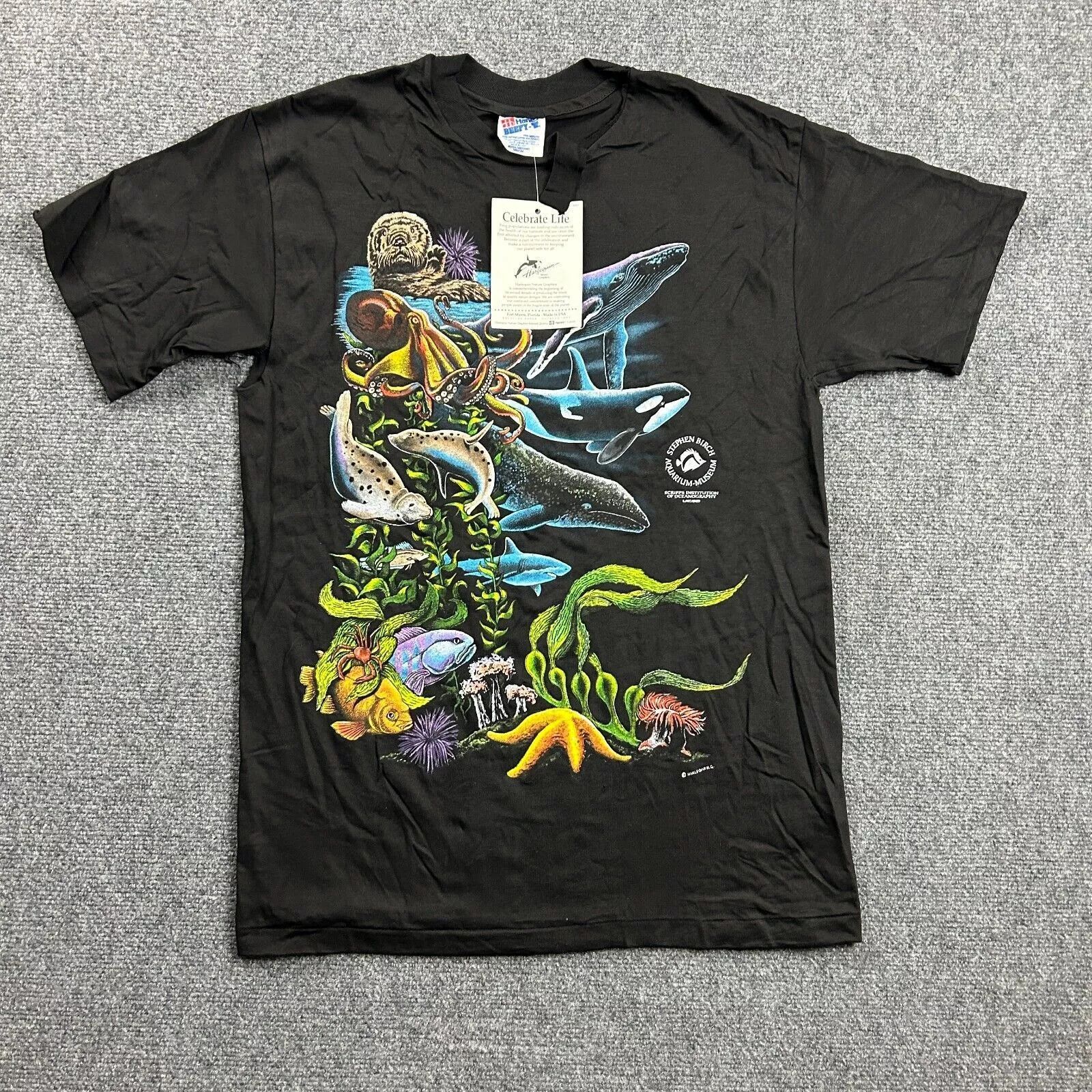 Hanes × Vintage Harlequin Painted T-shirt Medium Distressed Thrashed Size US M / EU 48-50 / 2 - 1 Thumbnail