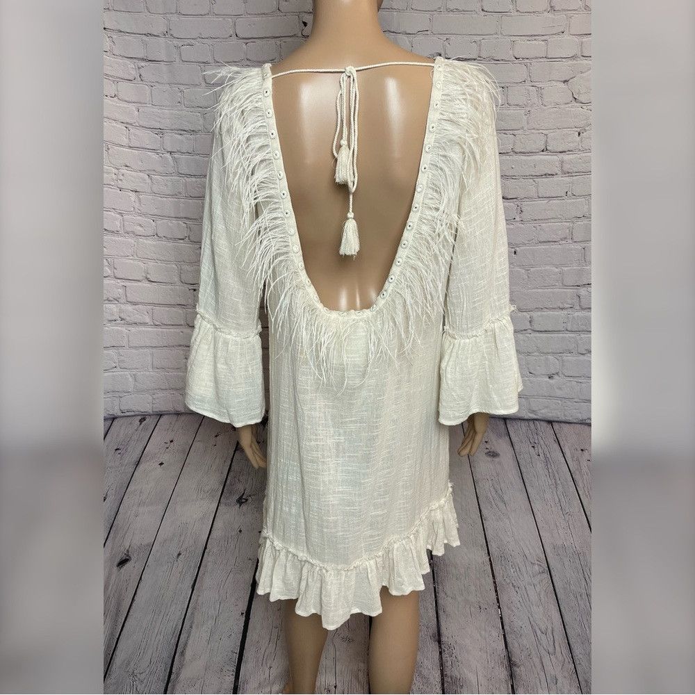 Other NWT New Z&L Europe Boho With Tassels and Ostrich Feathers D Size L / US 10 / IT 46 - 3 Thumbnail