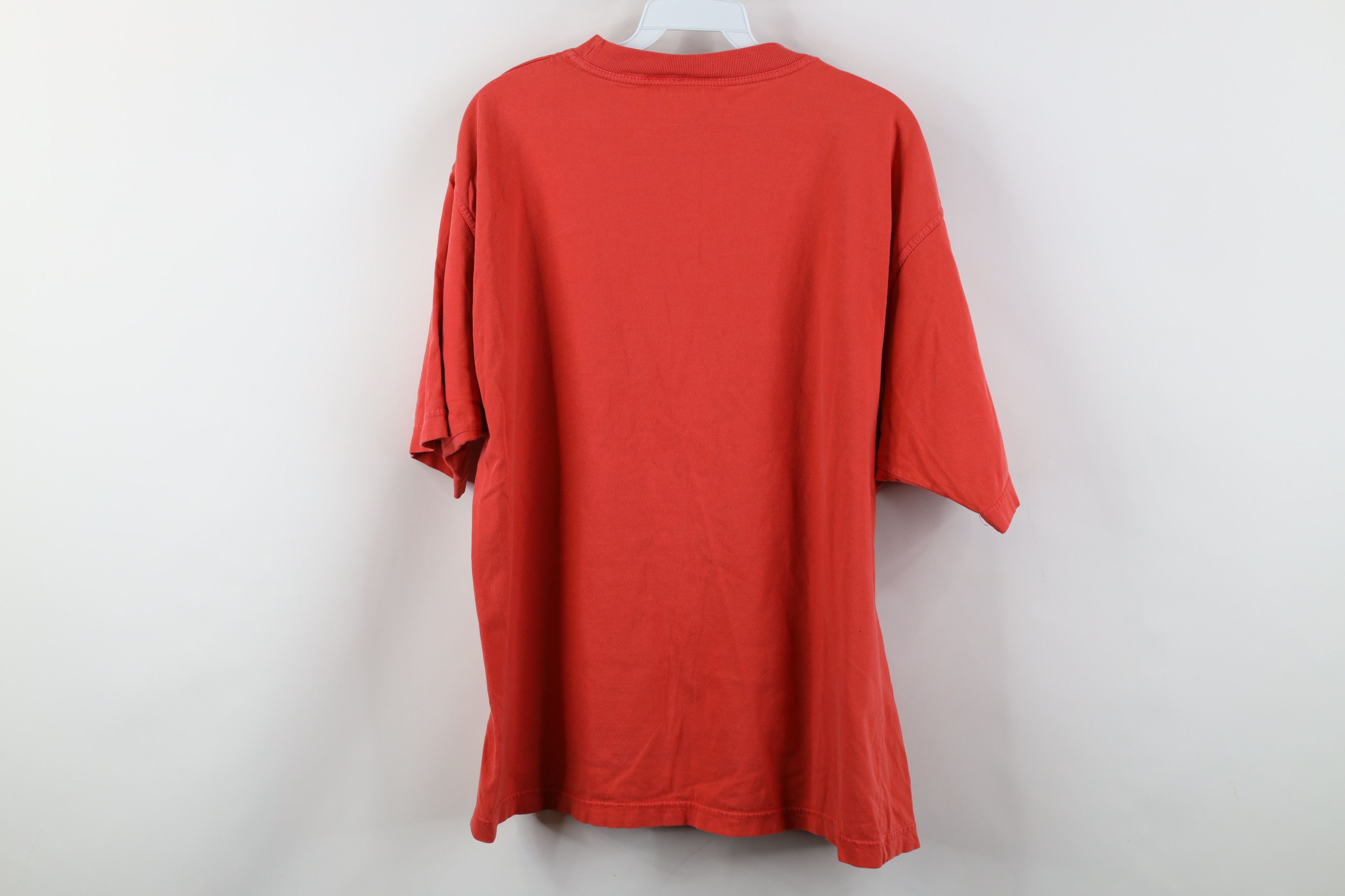Levi's Vintage 90s Levis Spell Baggy Boxy Fit T-Shirt Salmon Pink Size US M / EU 48-50 / 2 - 12 Thumbnail