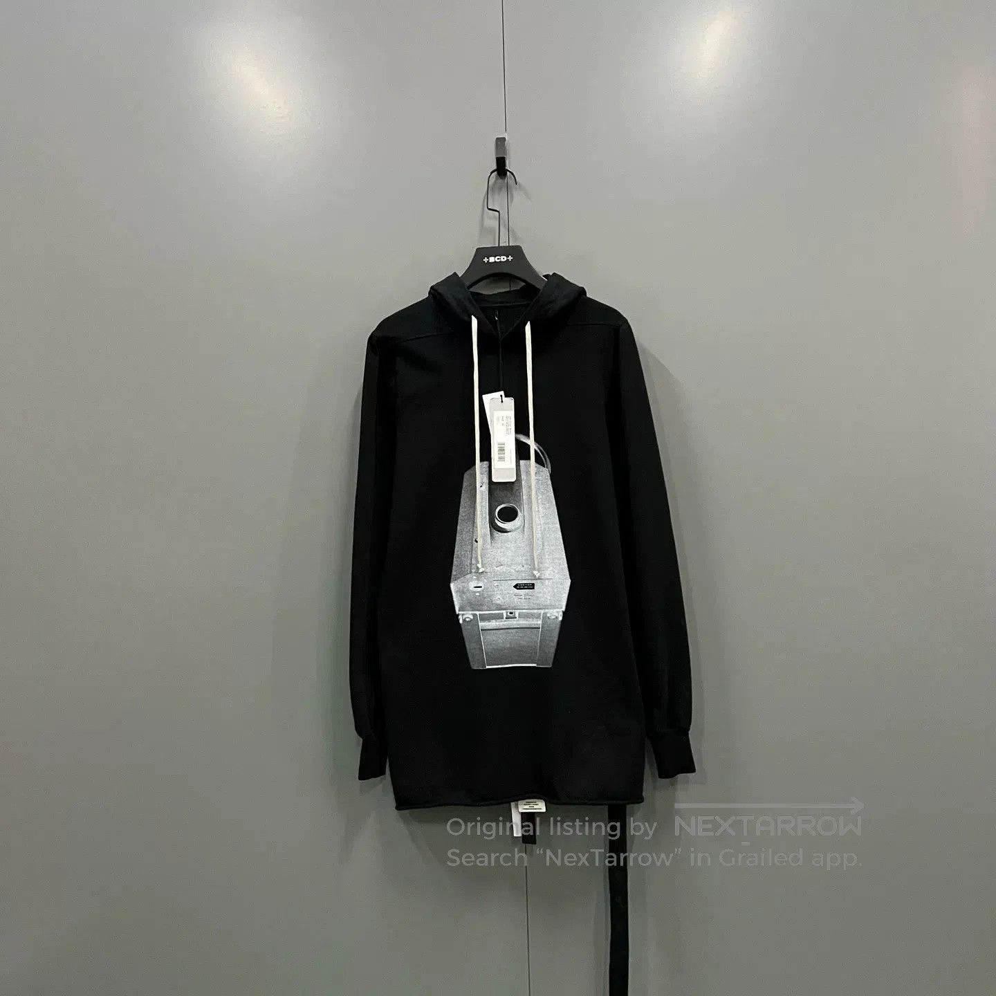 Rick Owens Rick Owens Black Graphic Print Hoodie XS S M L. Size US XS / EU 42 / 0 - 1 Thumbnail