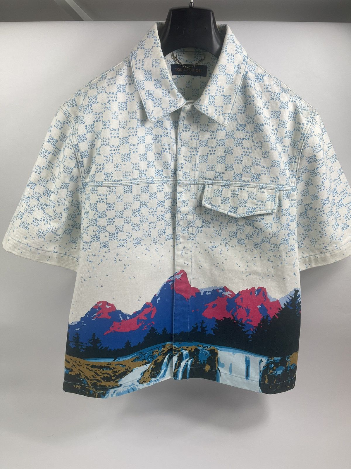 Louis Vuitton LANDSCAPE DENIM JACKET Size US XXL / EU 58 / 5 - 1 Thumbnail