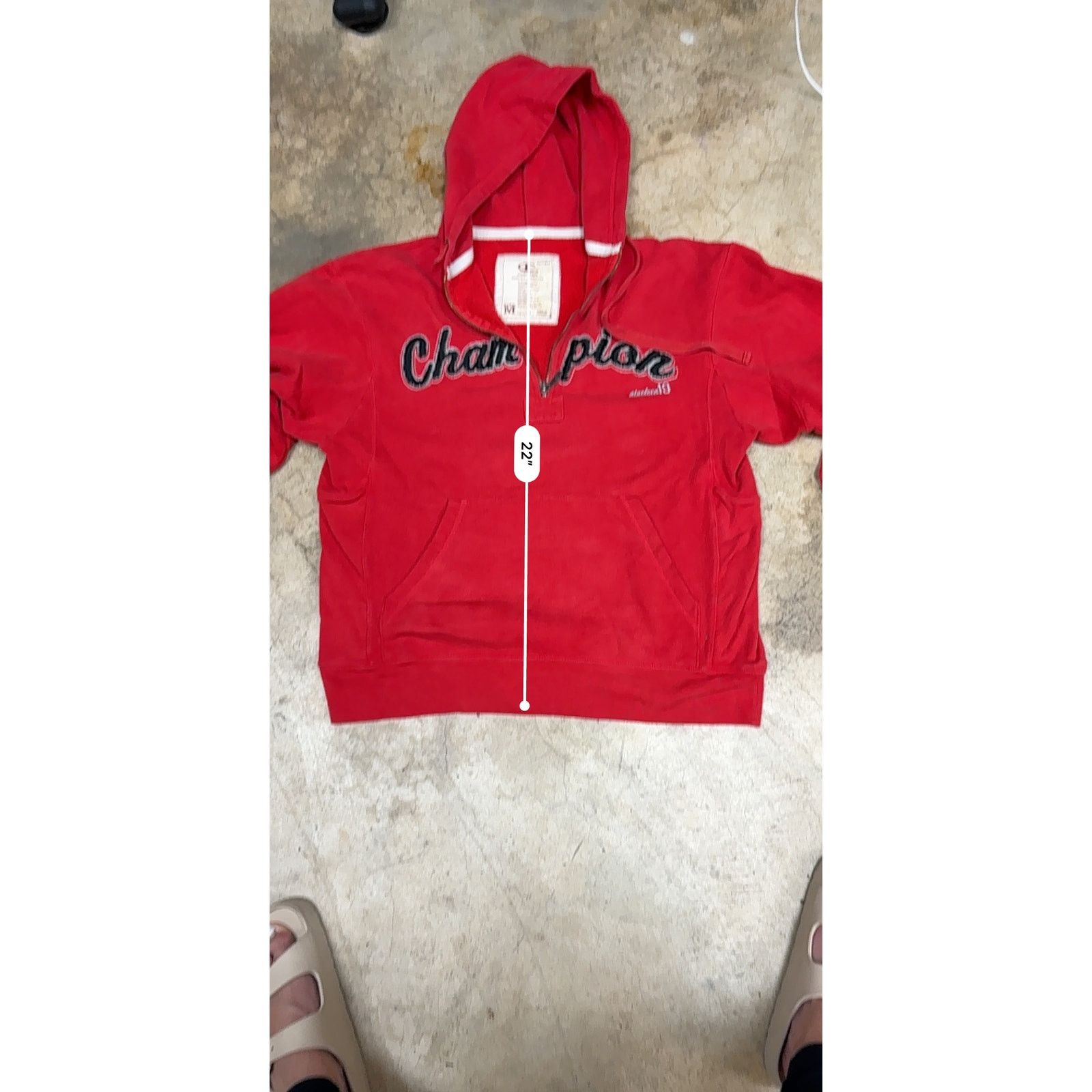 Champion Vintage Champion Reverse Weave Half-Zip Red Hoodie M Size US M / EU 48-50 / 2 - 10 Thumbnail