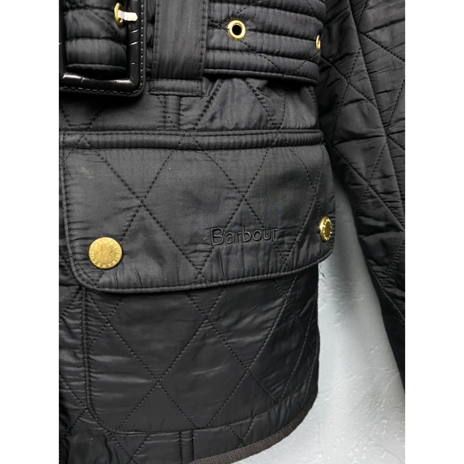 Barbour VINTAGE Barbour International Womens Polarquilt Quilted Jacket S Black Barbour International Quilted Womens S Jacket Mens Womens Girls Size S / US 4 / IT 40 - 5 Thumbnail