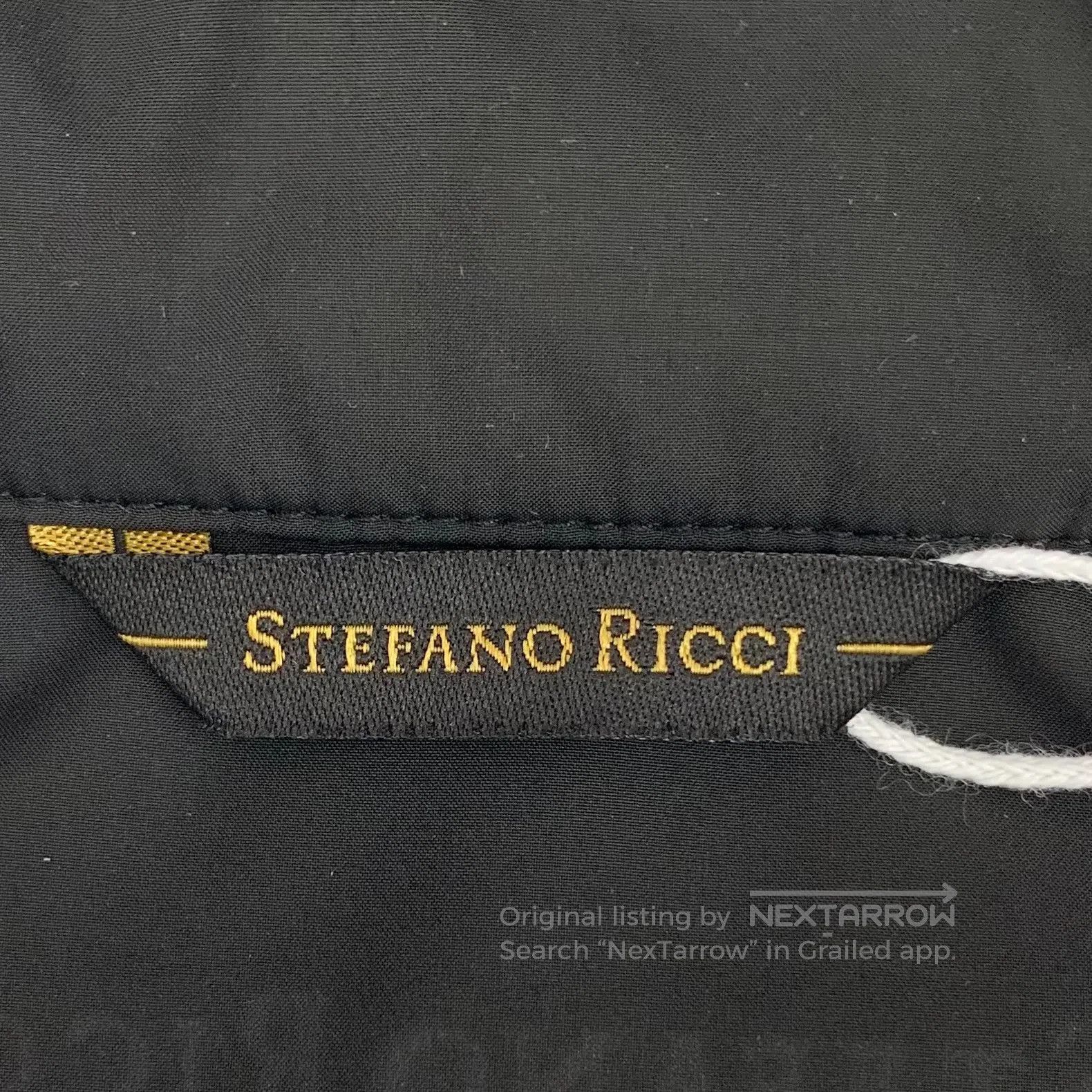 Stefano Ricci Stefano Ricci Black logo letter print hooded zip-up long s Size US M / EU 48-50 / 2 - 5 Thumbnail