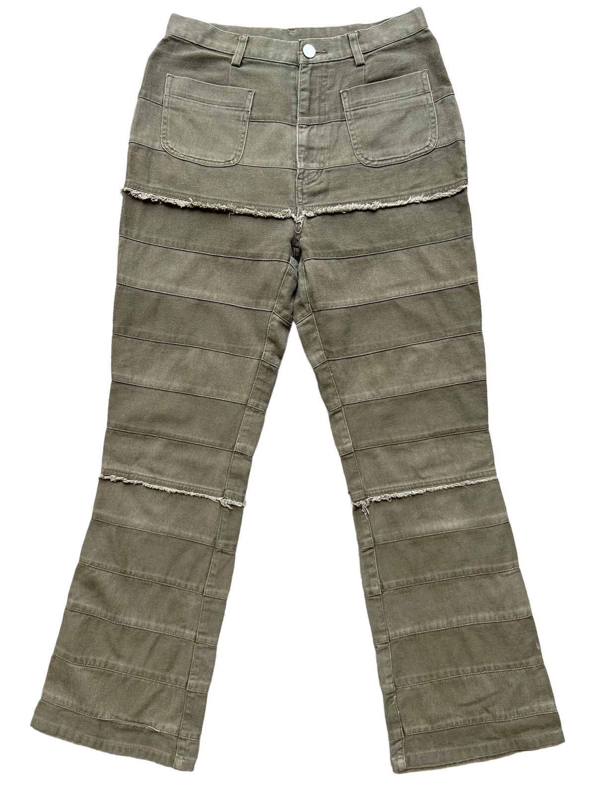 image of Vintage Hagi Patchwork Inspired By Hysteric Glamour Pants 26X28 in Green, Women's