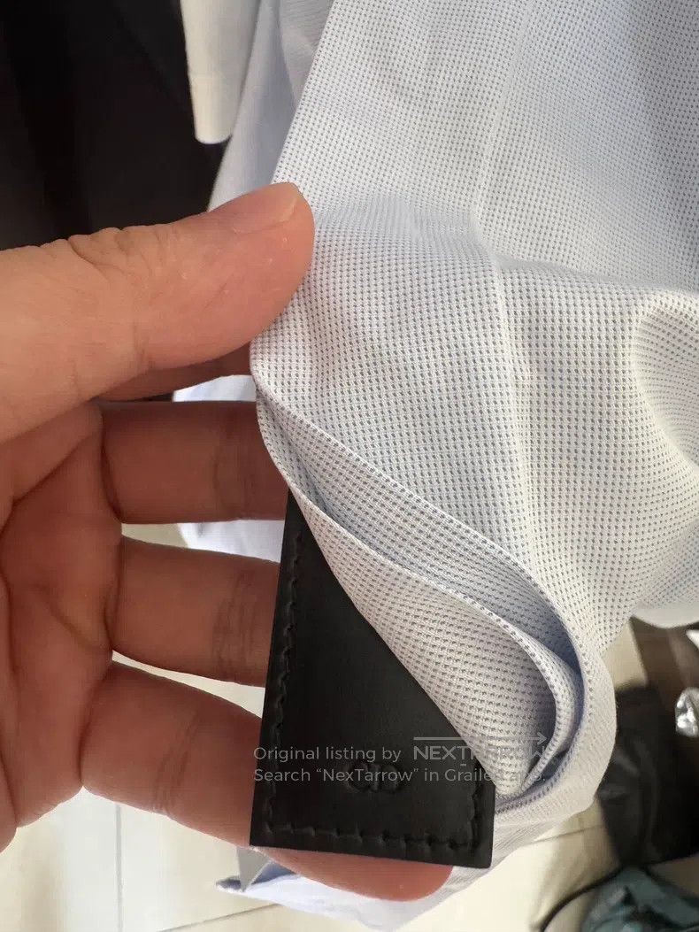 Dior Dior Size39 Small leather brand logo light blue shirt Size US XXS / EU 40 - 7 Thumbnail