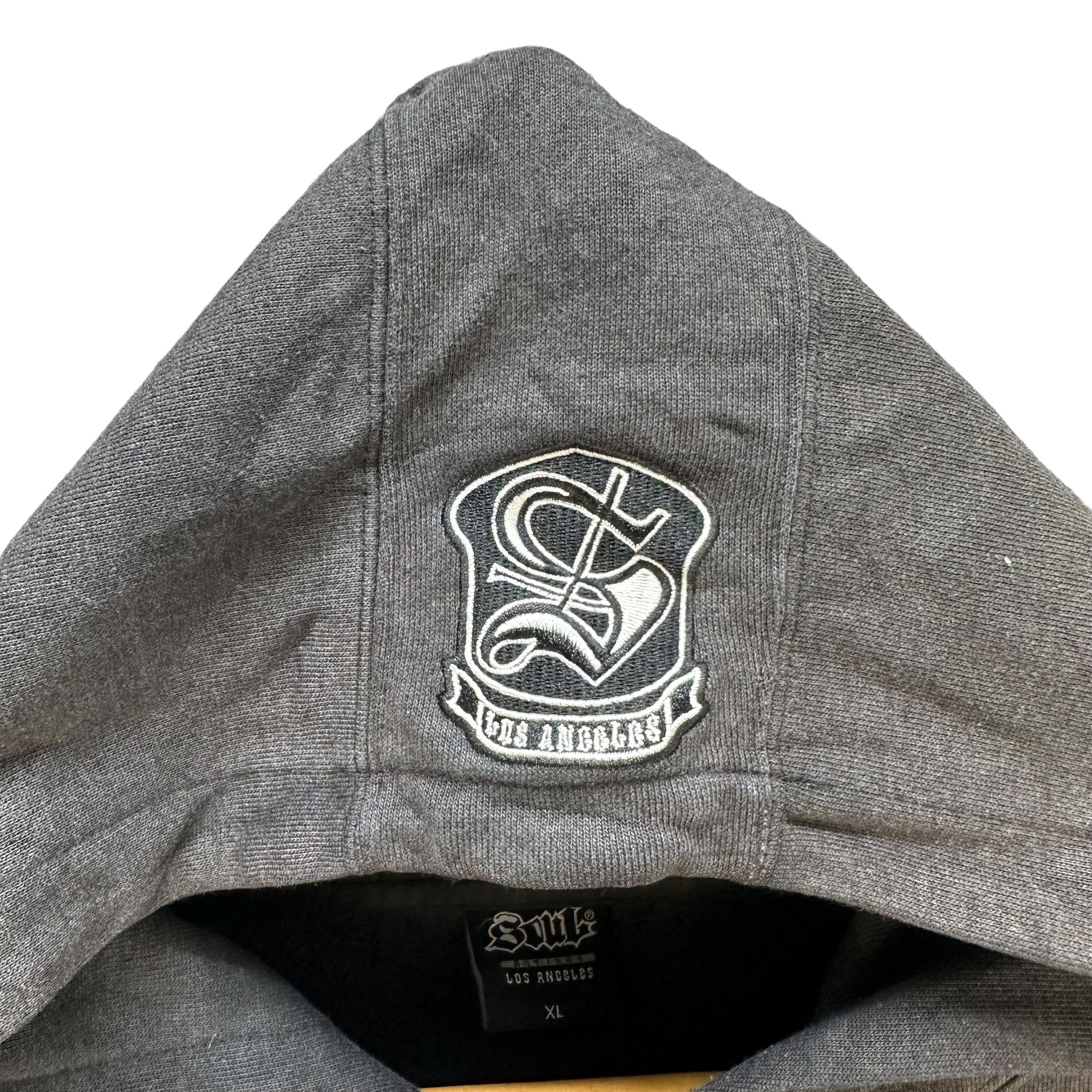 Japanese Brand SOUL LOS ANGELES BIG LOGO PULLOVER HOODIES #9059-53 Size US XL / EU 56 / 4 - 3 Thumbnail