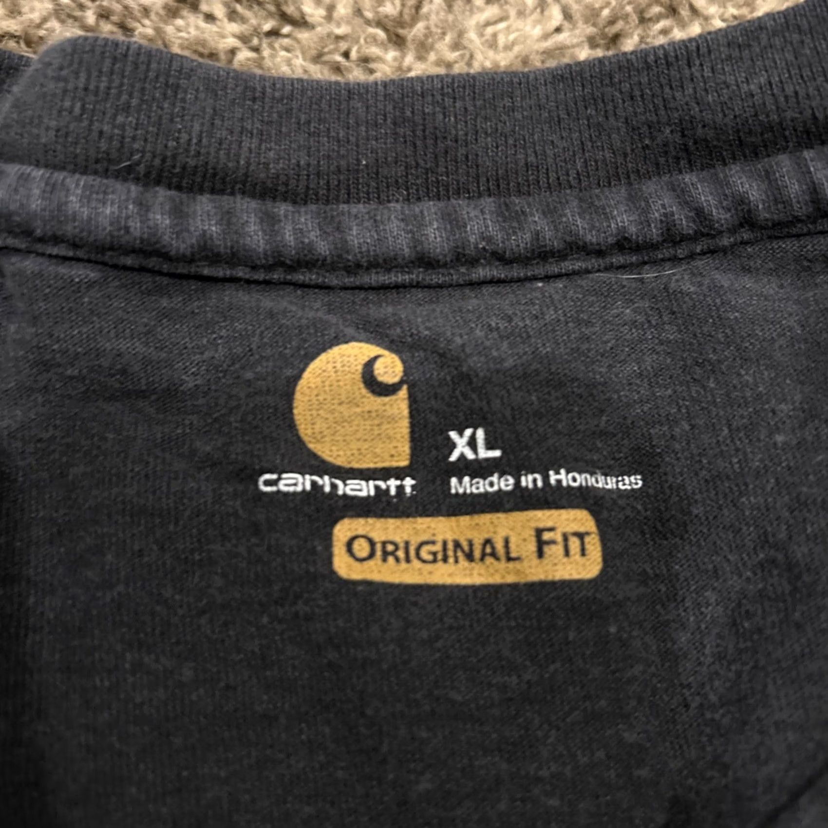 Carhartt Carhartt Shirt Heavyweight Black Cotton Crew Neck XL Men T-Shirt Regular Short Sleeve B1 Vintage: No Size US XL / EU 56 / 4 - 2 Thumbnail