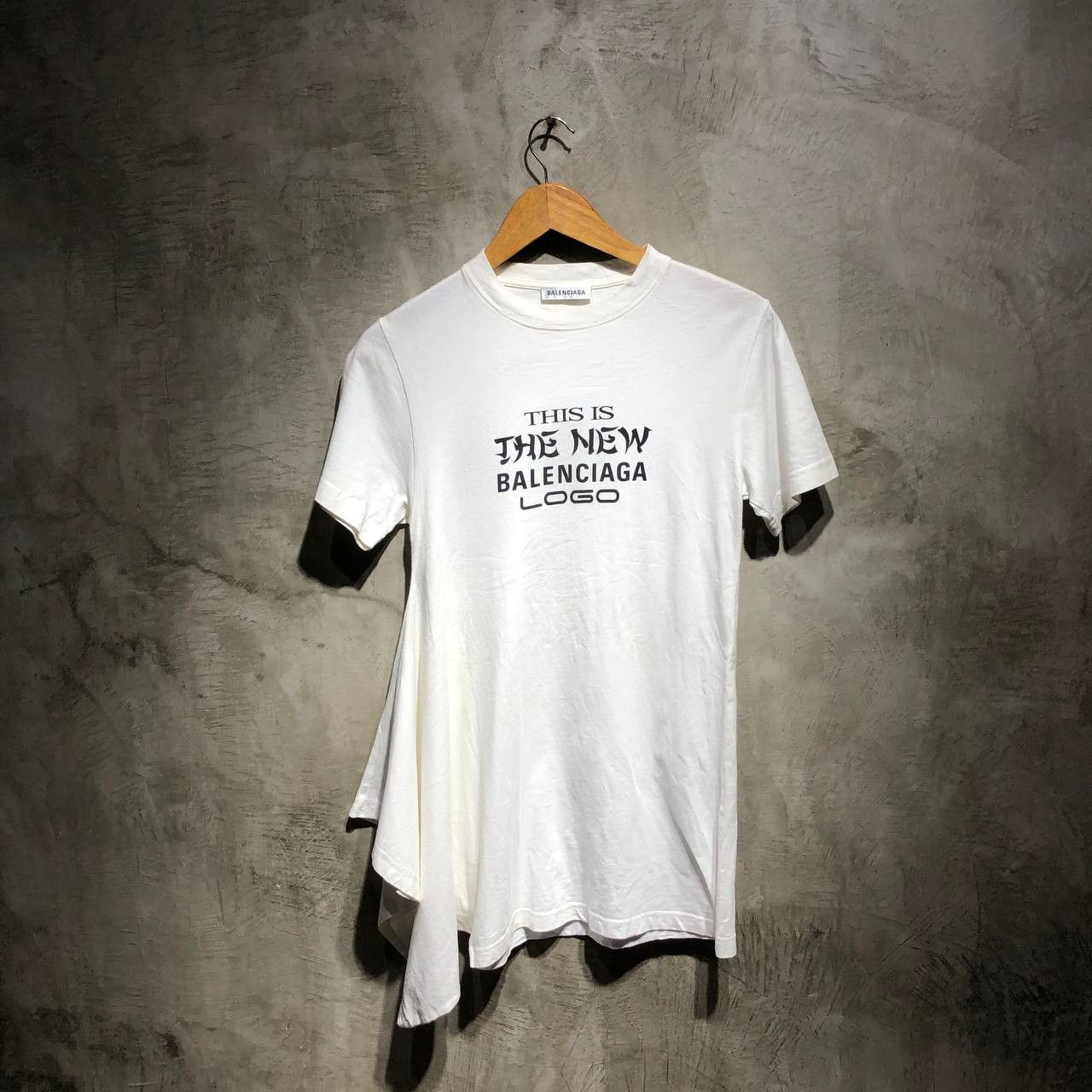 Balenciaga Balenciaga “this is the new logo” Long tee | Grailed
