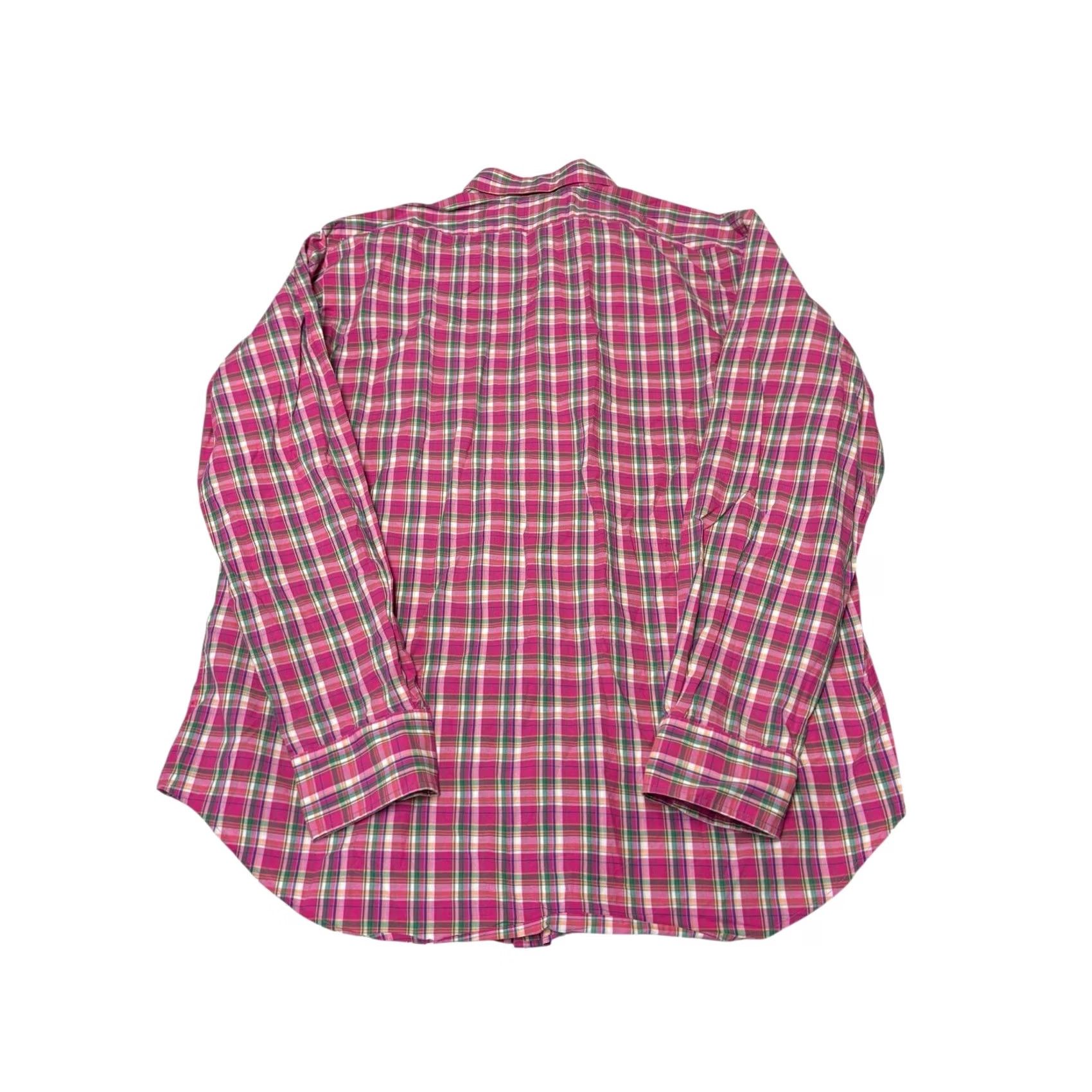 Polo Ralph Lauren Polo by Ralph Lauren Shirt Plaid Button-Down Long Sleeve Men L Pink Casual Size US L / EU 52-54 / 3 - 6 Thumbnail