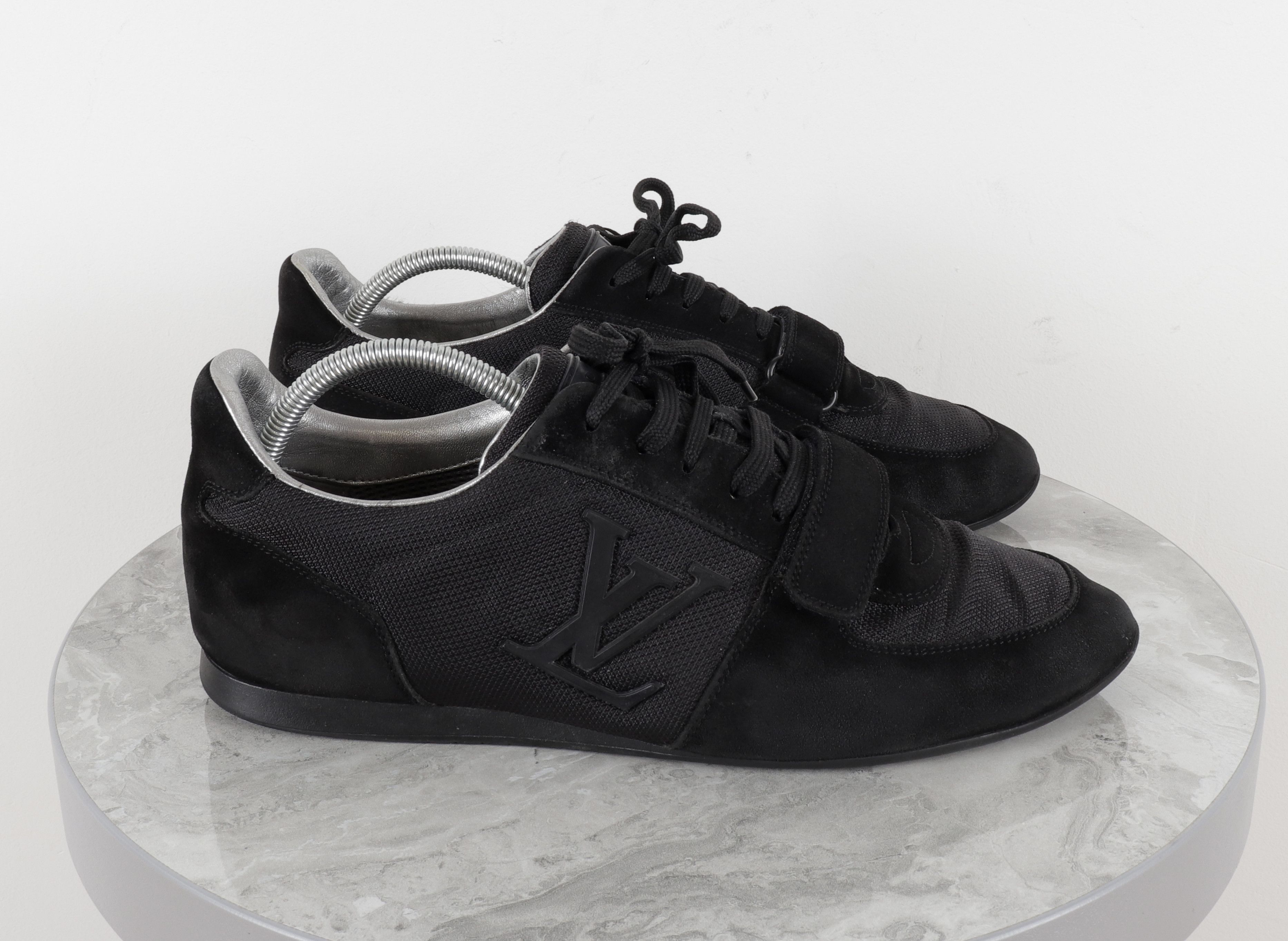 Louis Vuitton Louis Vuitton Big Logo Suede Mesh Black Sneakers Size US 8.5 / EU 41-42 - 1 Thumbnail
