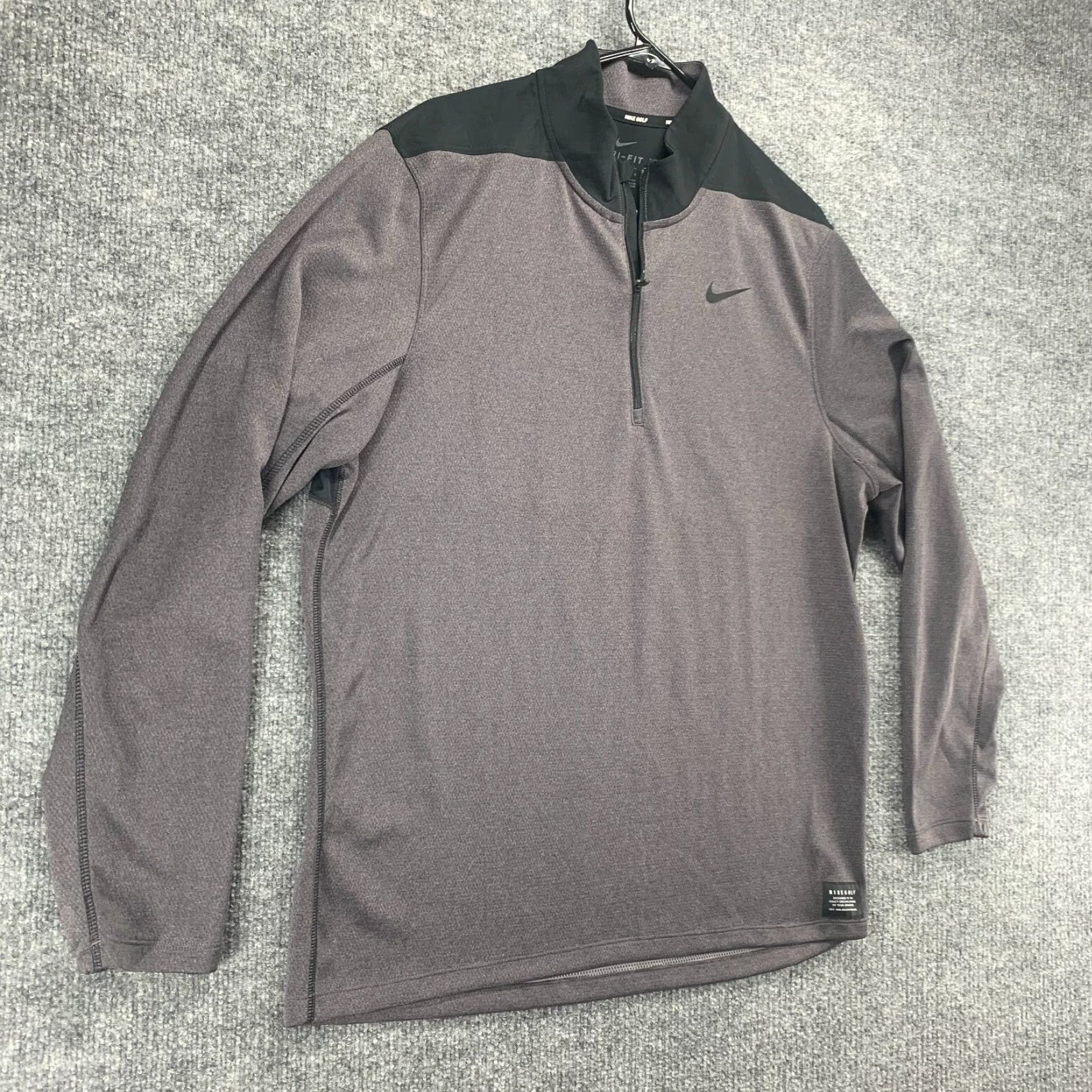 Nike Nike Sweatshirt Mens Large Gray Large Active Golf Stretch 1/4 Zip Pullover Logo Size US L / EU 52-54 / 3 - 2 Thumbnail