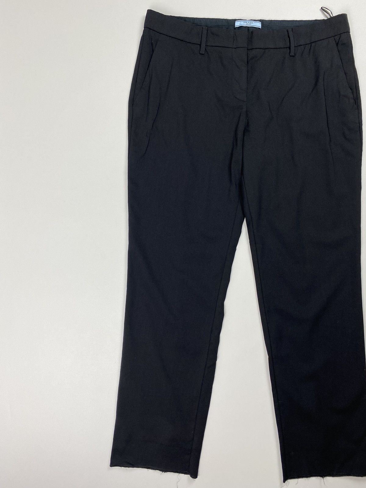 Prada × Vintage Prada Milano ladies wool dress pants trousers size 46 Size 32" / US 10 / IT 46 - 2 Thumbnail