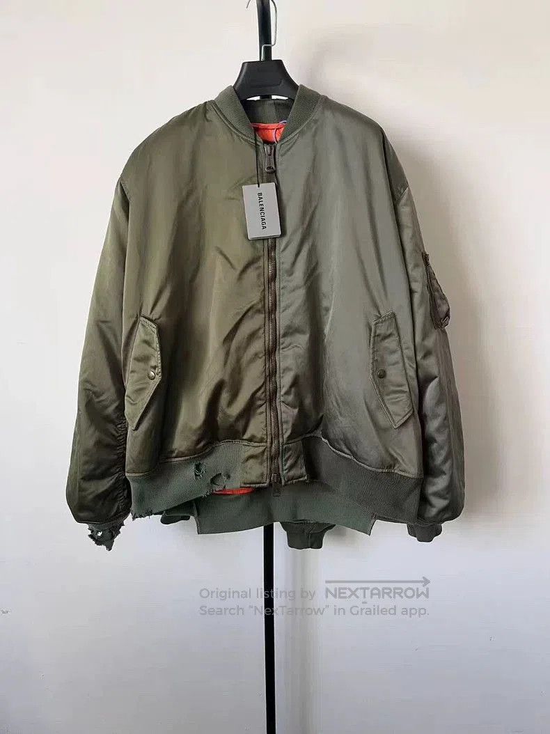 Balenciaga Balenciaga Colorblock Zip Bomber Jacket. Size US S / EU 44-46 / 1 - 1 Thumbnail