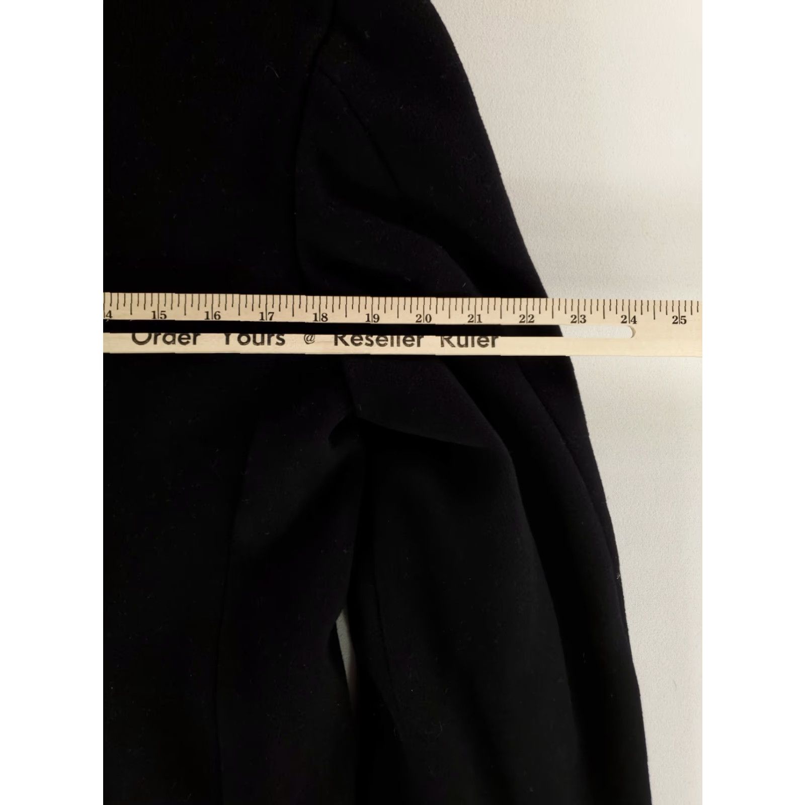 Doublet VINTAGE US Navy Peacoat Mens 36 Reg Black Double Breasted 100% Wool Kersey 70s Coat Size US XXS / EU 40 - 5 Thumbnail
