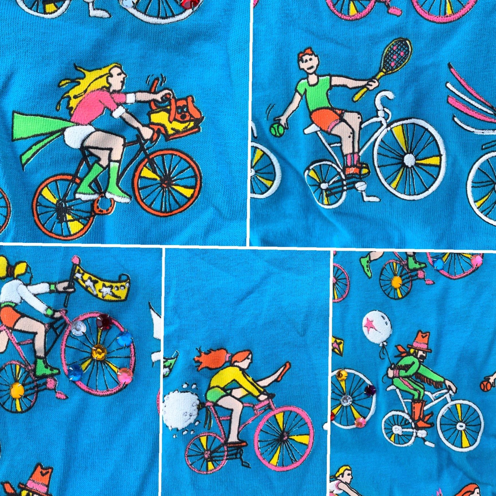 Vintage VINTAGE Eyes On California Bicycle Bicyclists Cycling T-Shirt 80s 90s One Size Size ONE SIZE - 6 Thumbnail